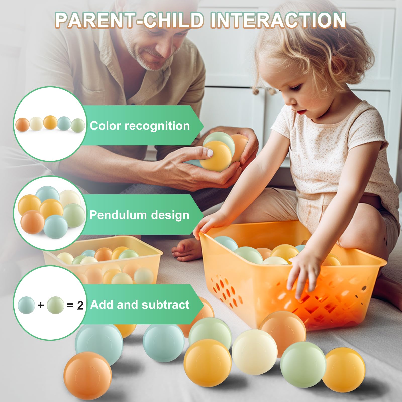 Crush-Proof Clear Plastic Ball Pit Balls for Kids - Durable & Safe Play Balls for Indoor Playpens, Pools & Toddler Play Areas