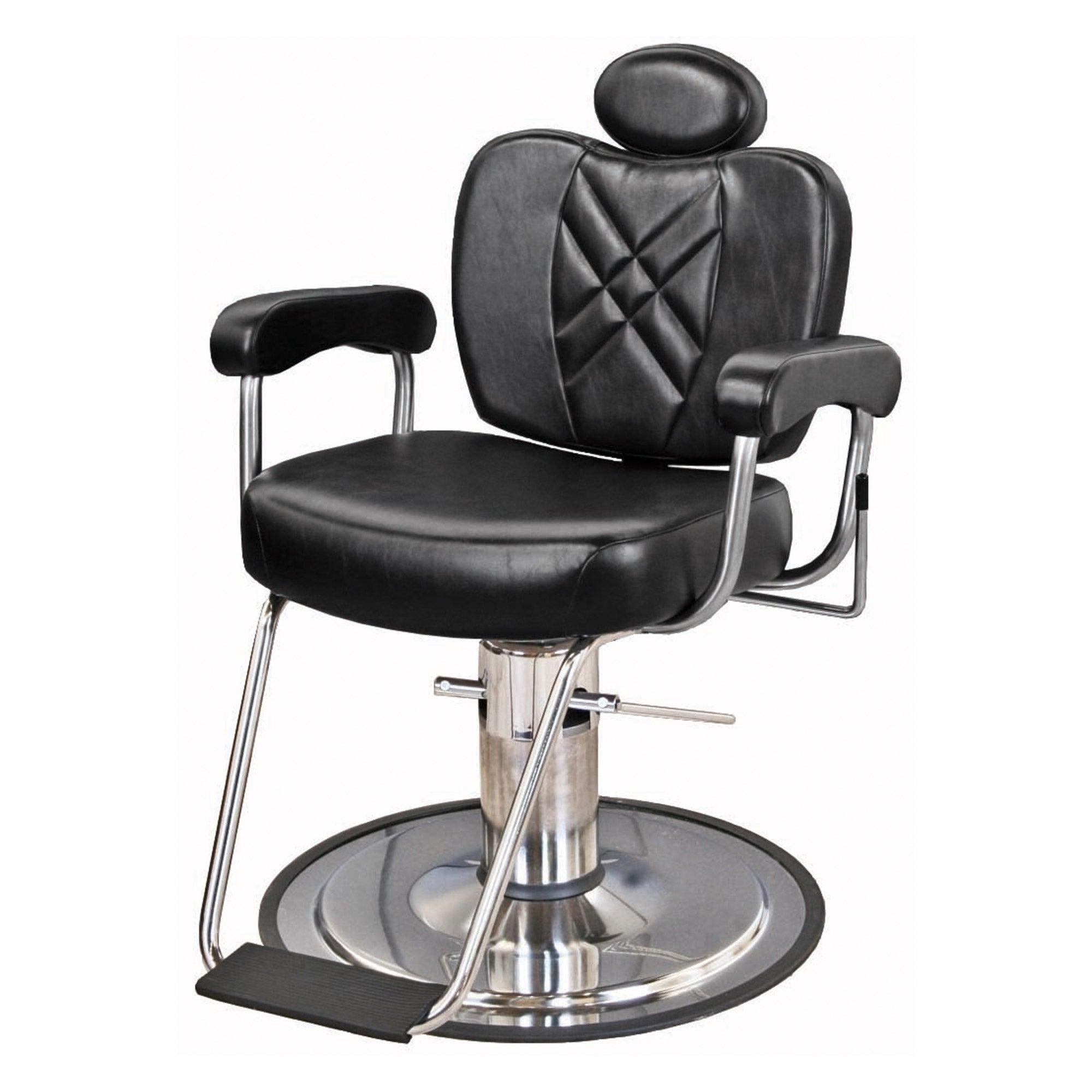 Professional Metro Barber Chair for Salon & Home Use - Heavy Duty Hydraulic Styling Chair with Adjustable Height & Footrest - Perfect for Barbershops, Salons & Home Grooming