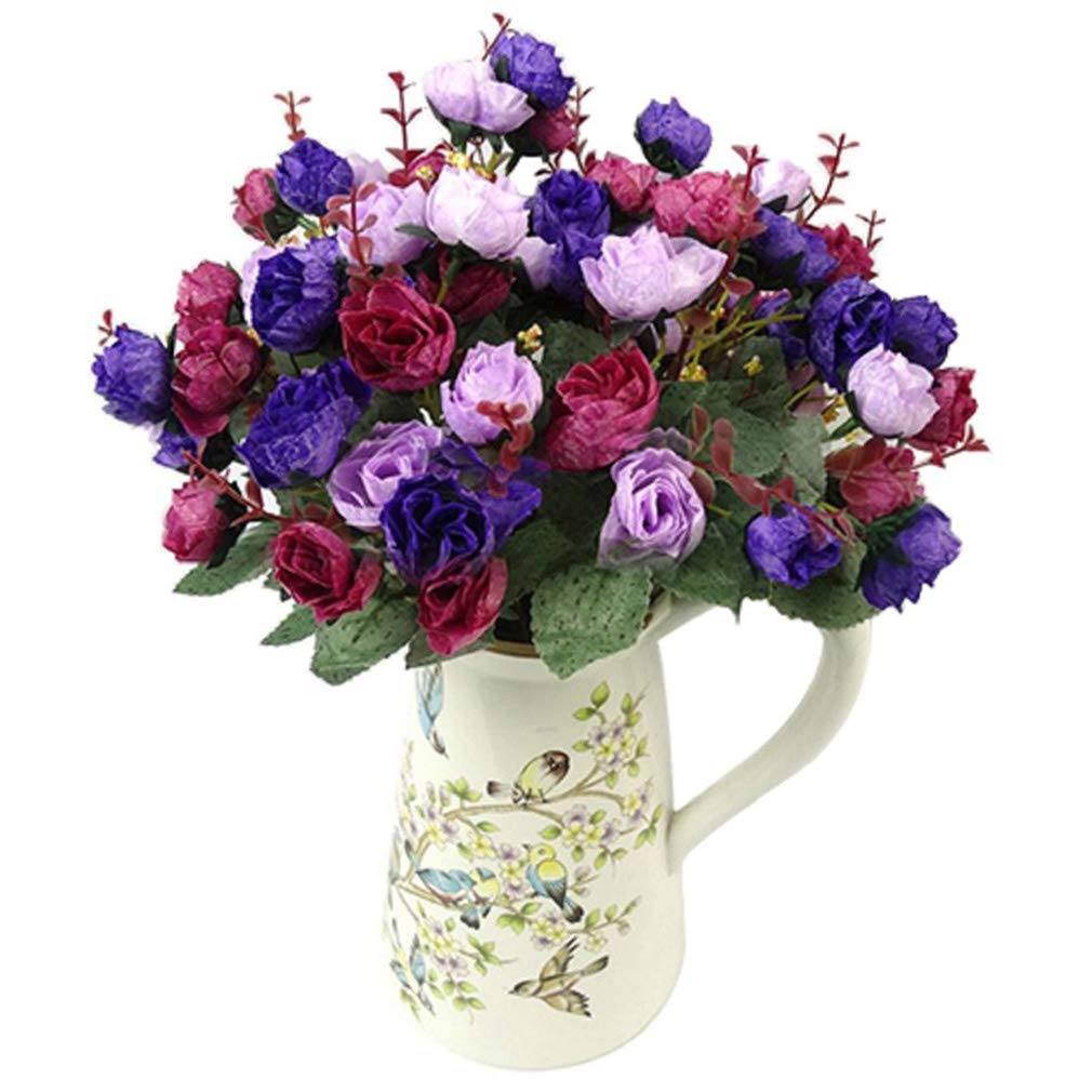 21 Heads Artificial Silk Rose Bouquet - Realistic Fake Flowers for Home Decor, Wedding Centerpieces, Party Arrangements & Floral Displays