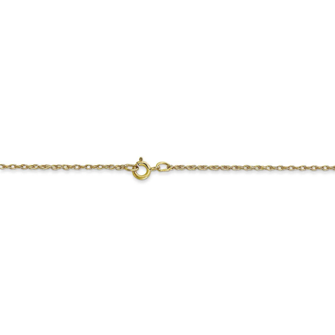 10K Yellow Gold Cable Rope Thin Pendant Chain Necklace for Women - Dainty & Elegant Jewelry Gift for Birthday, Anniversary & Valentine's Day
