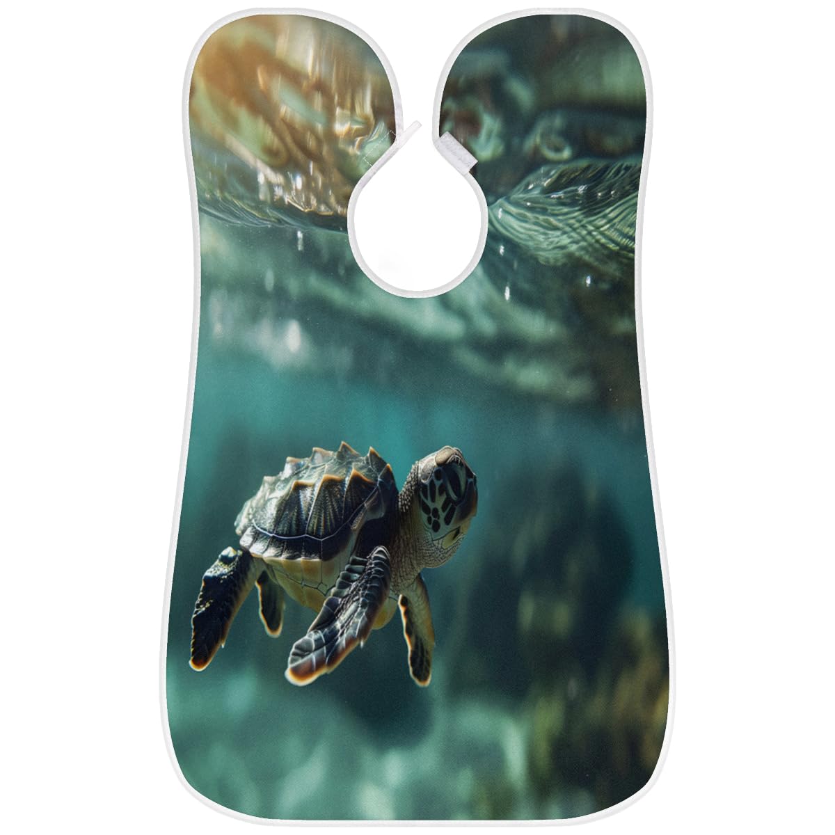 Turtle Ocean Print Beard Shaving Bib for Men | Waterproof Hair Dye Apron for Women | Barber Cape for Haircut & Beard Trimming | Sink Hair Catcher | Perfect Gift for Barbers & Stylists - Ideal for Salon, Home Grooming & Professional Use