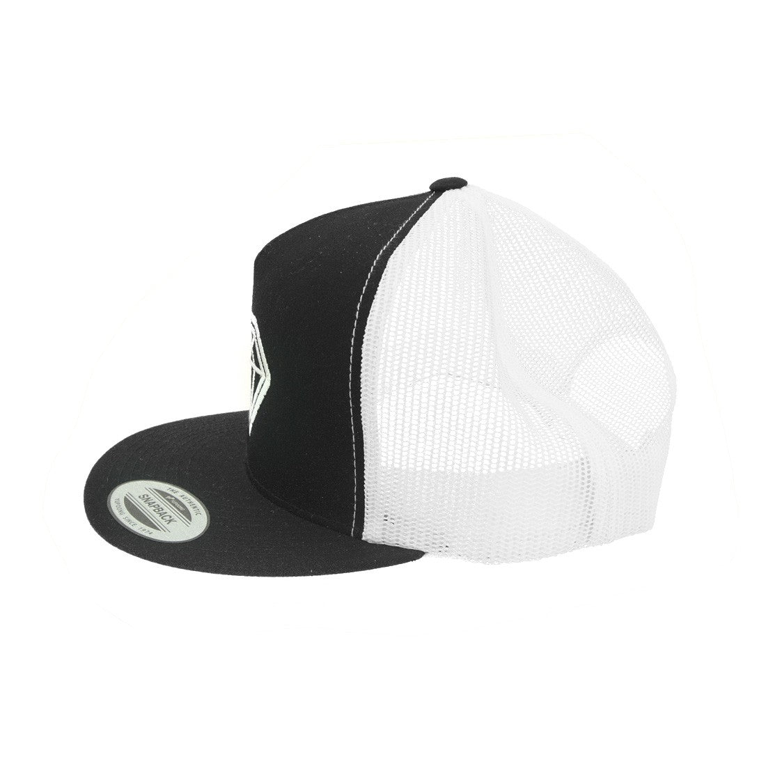 Black Diamond Trucker Hat for Men & Women - Adjustable Snapback Baseball Cap for Outdoor, Hiking & Casual Wear