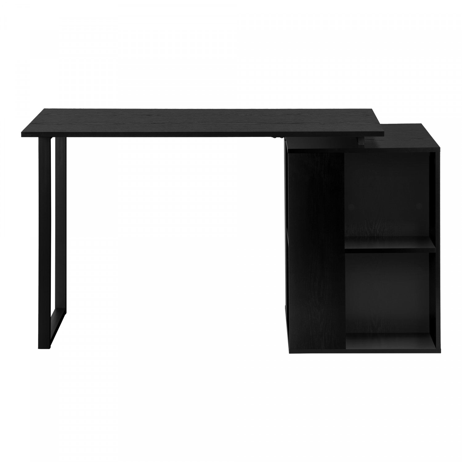 Arken Black Modern Office Desk - Sleek & Durable Computer Workstation for Home & Office Use | Perfect for Remote Work, Study & Gaming