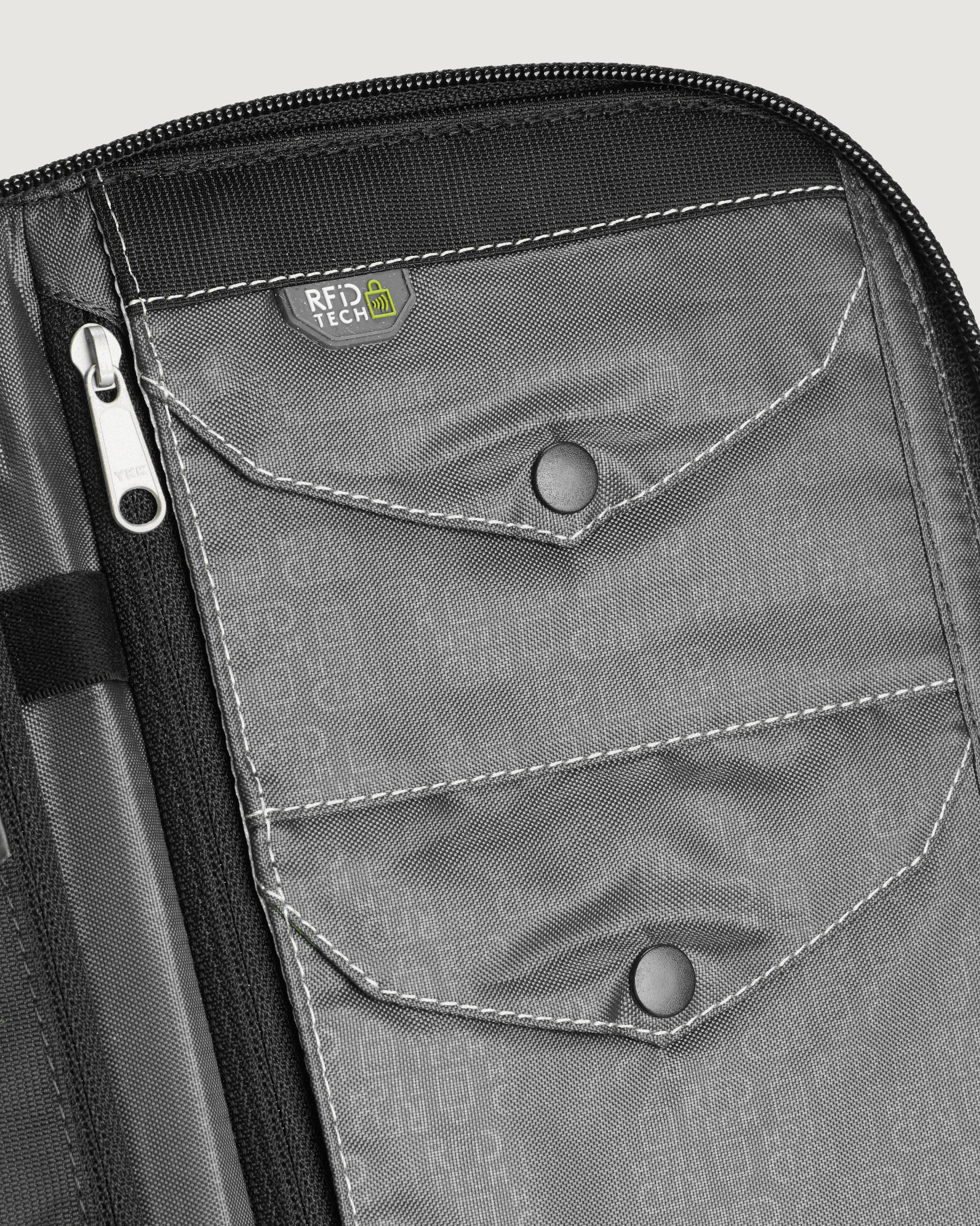 Premium RFID Blocking Travel Wallet - Large Size, Black - Secure & Stylish for Airports, Commuting & Everyday Use