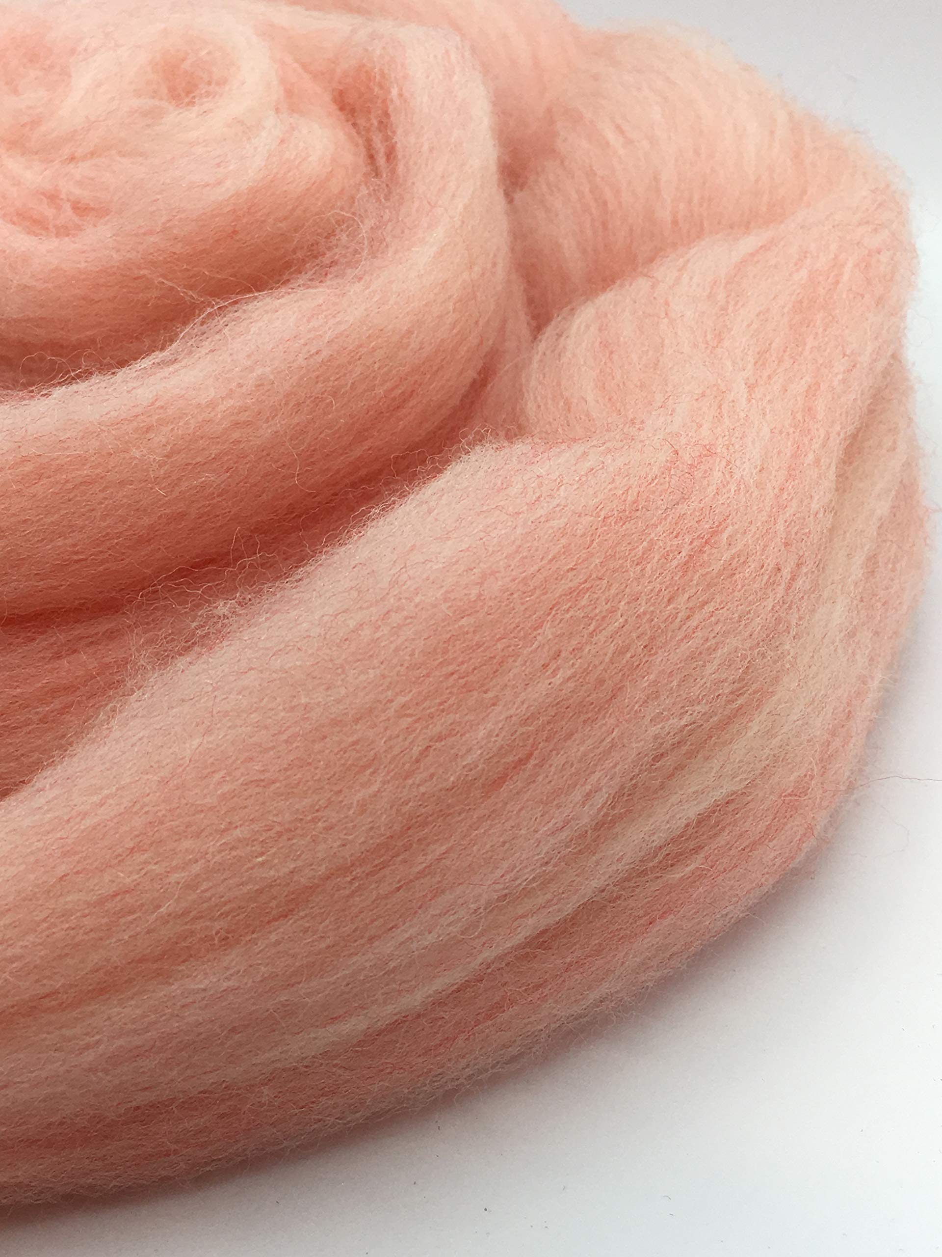 Premium Pink Sands Merino Wool Roving - 100% Australian Merino Wool Top for Spinning, Felting & Fiber Arts | Soft Hand-Dyed Yarn for Knitting, Weaving & DIY Crafts | Beginner & Pro Friendly (4 lb) - Perfect for Handmade Scarves, Hats & Home Decor Projects