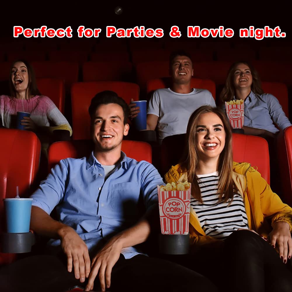 200 Pcs 1 OZ Red and White Popcorn Bags Bulk - Small Individual Serving Popcorn Bags for Movie Night, Theater Snacks, Carnival Party Favors, Home Decorations and Concession Stands