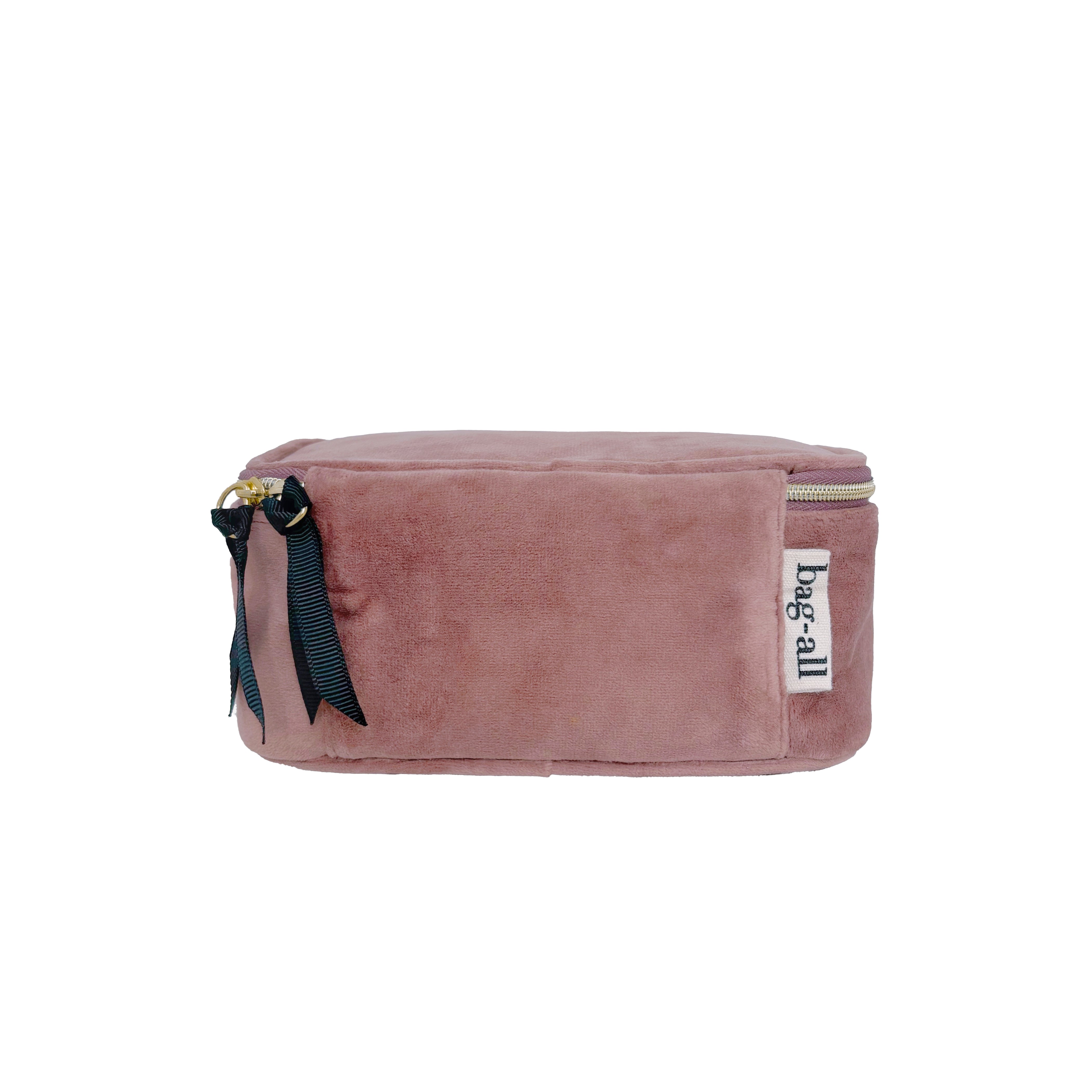Weekly Pill Organizer with Handle - Pink Velvet Pill Box for Vitamins & Medication | Perfect for Travel, Home & Daily Use