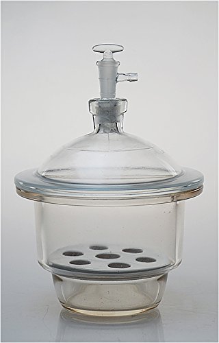 Premium Lab Glass Vacuum Desiccator Jar - 120mm Airtight Drying Container for Chemical Storage | Ideal for Laboratories, Scientific Research & Moisture-Sensitive Experiments