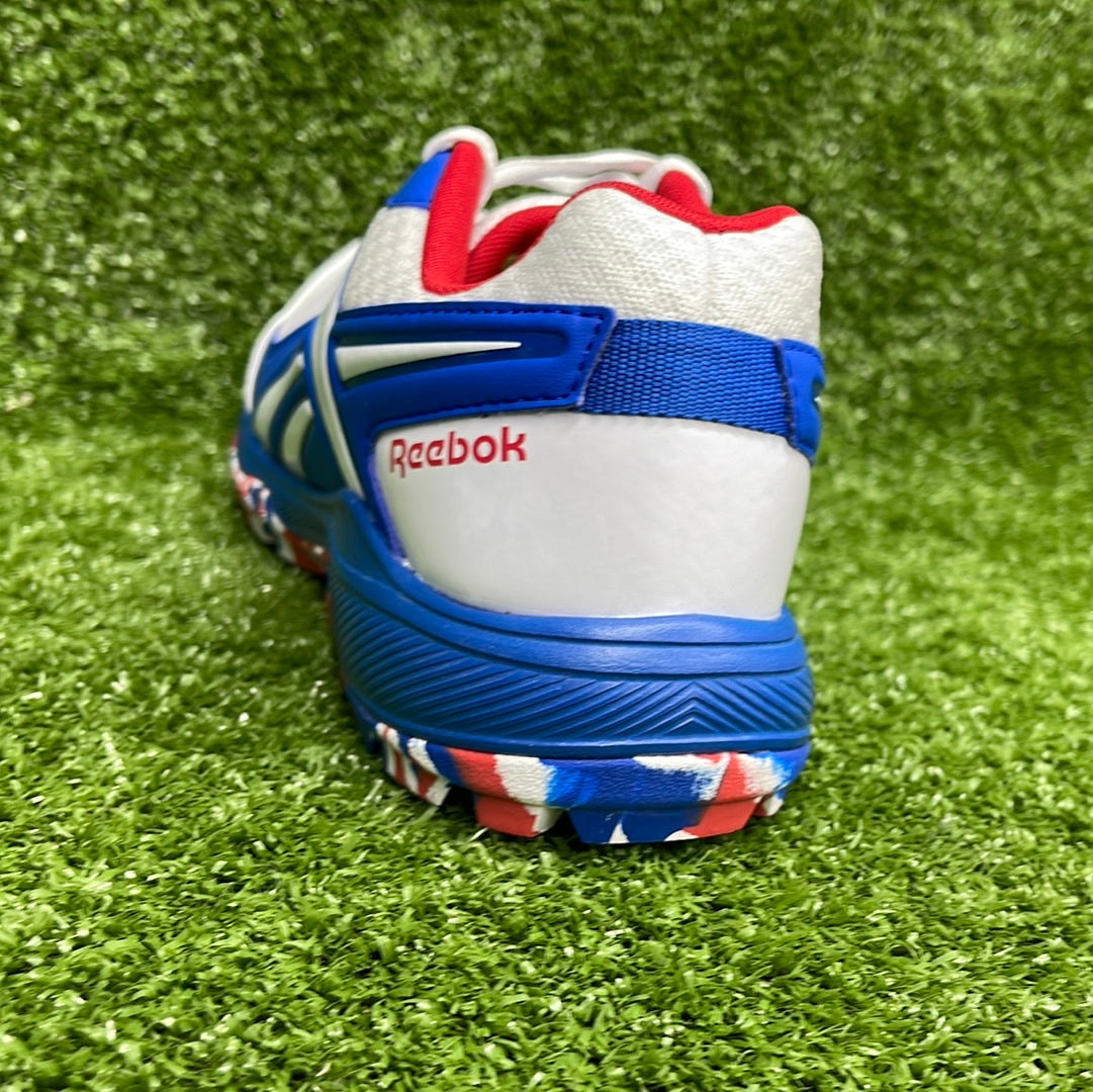 Reebok Re Volve White & Red Cricket Shoes - Lightweight & Durable for Men's Cricket Matches & Training