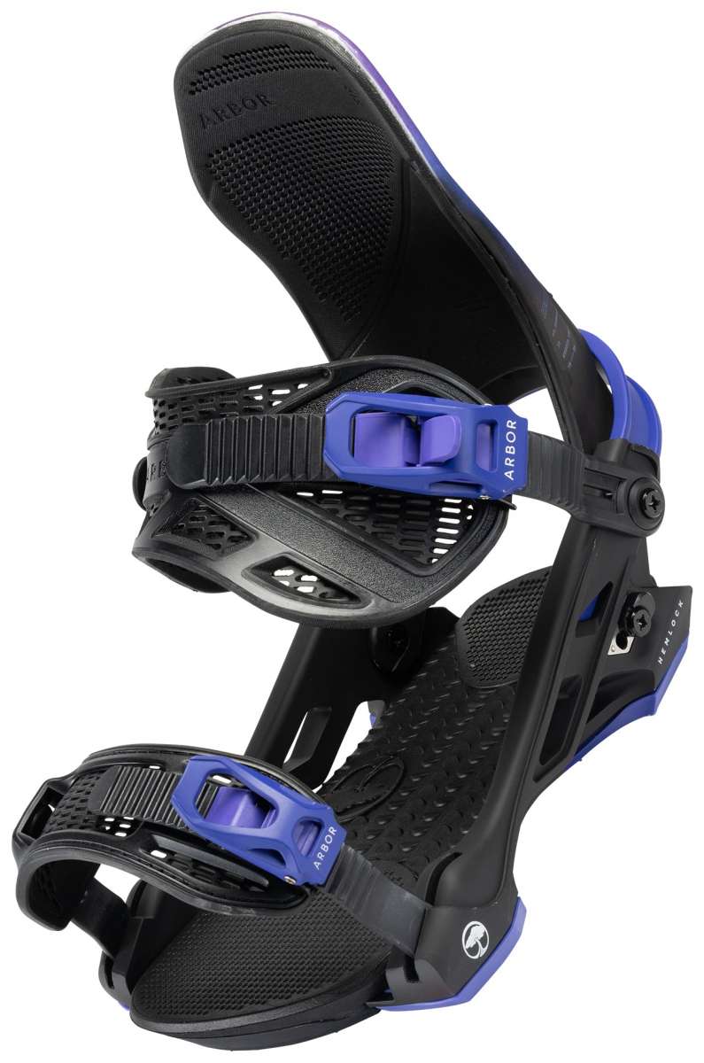 Arbor Hemlock Snowboard Bindings 2024 - Premium All-Mountain Snowboard Bindings for Men & Women - Perfect for Freeride, Powder & Backcountry Snowboarding