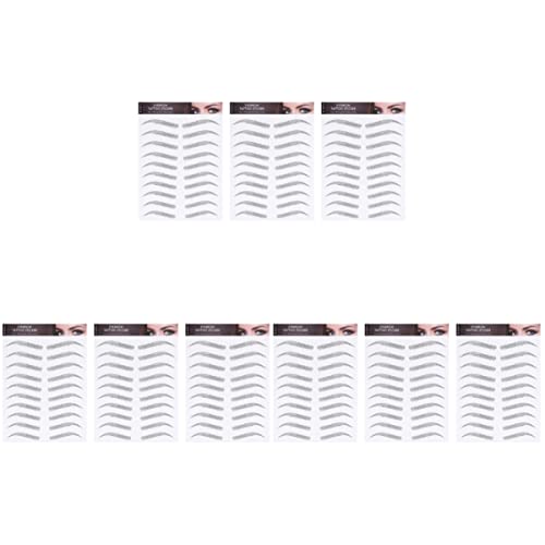 FOMIYES 9 Sheets 6D Microblading Eyebrow Tattoo Stickers - Natural Looking Eyebrow Transfers for Women, Waterproof & Reusable - Perfect for Daily Makeup, Cosplay, and Special Events