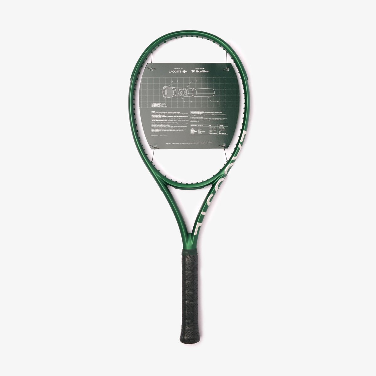 Lacoste L23 Tennis Racquet - Premium Carbon Fiber Tennis Racket for Men & Women | Professional & Recreational Play | Ideal for Court Training & Competitive Matches