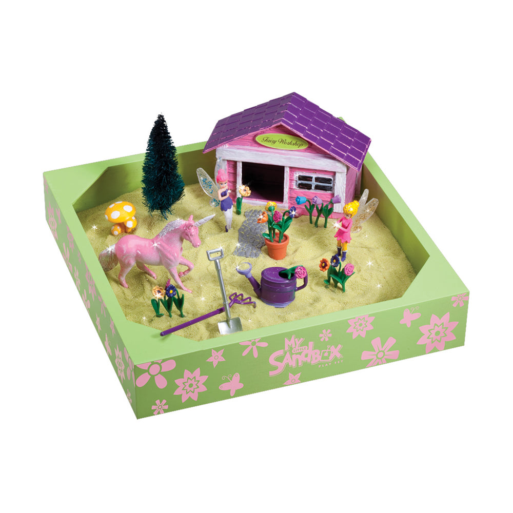 My Little Sandbox Fairy Garden Kit - Miniature Fairy Garden Accessories for Kids & Adults - Creative DIY Terrarium Decor for Home, Office & Outdoor Play