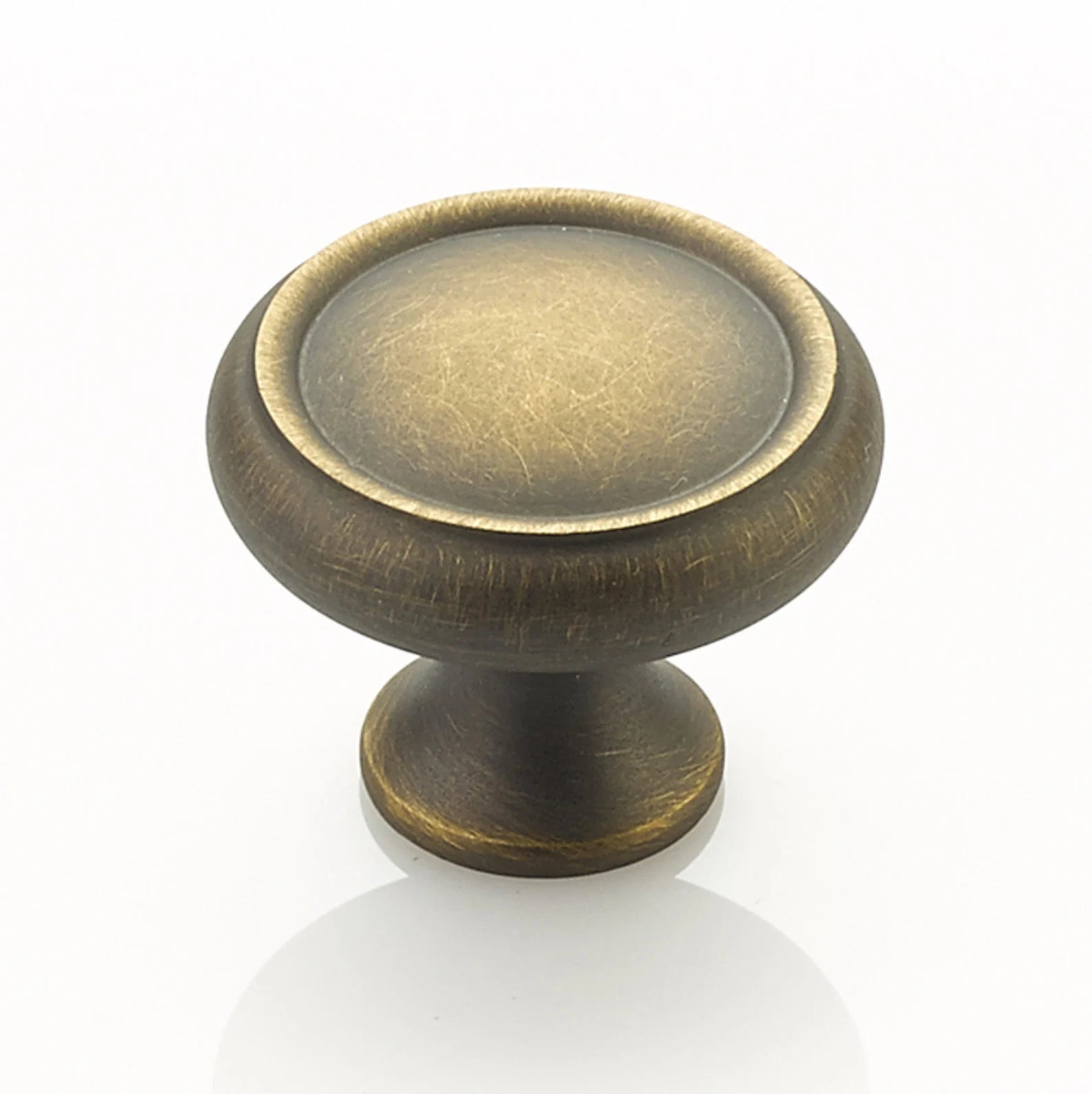Vintage Satin Antique Brass Cabinet Drawer Pulls - Classic Traditional Hardware for Kitchen Cabinets, Dressers & Furniture Restoration