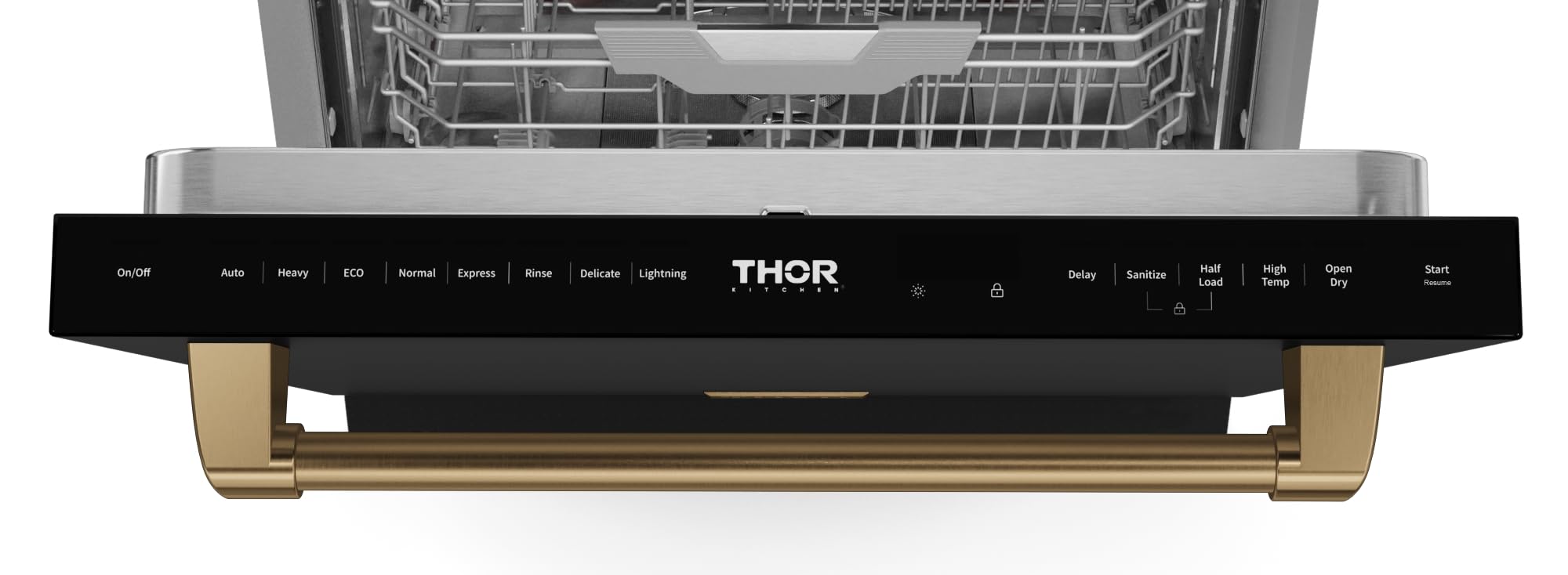 Gordon Ramsay by THOR Kitchen 24 Inch Built-In Dishwasher - Black/Bronze Finish | Energy Star Certified | Perfect for Modern Kitchens & Open-Concept Homes