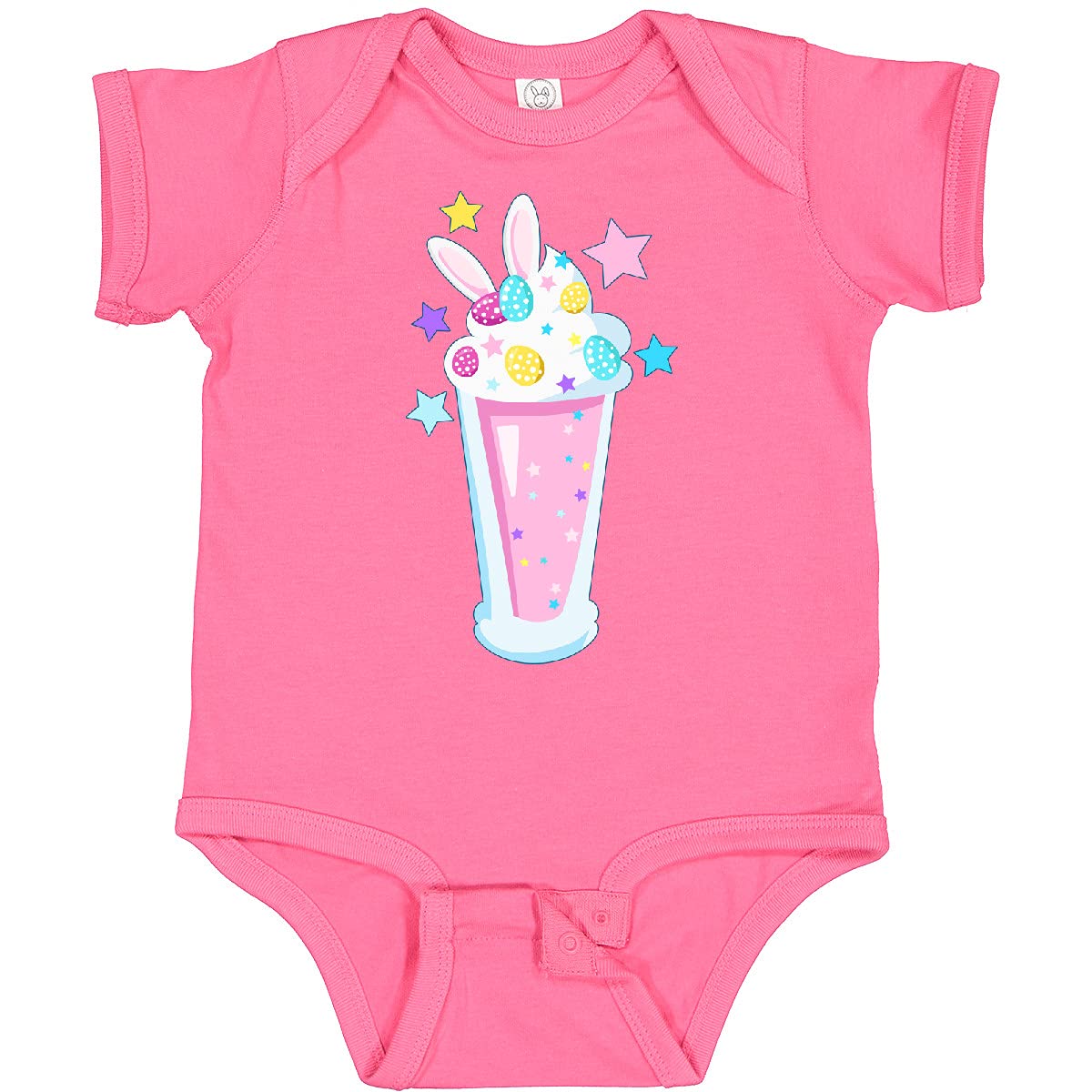 Inktastic Easter Bunny Milkshake with Eggs and Stars Baby Bodysuit - Cute Easter Outfit for Infants & Toddlers - Perfect for Easter Photos, Family Gatherings & Spring Celebrations
