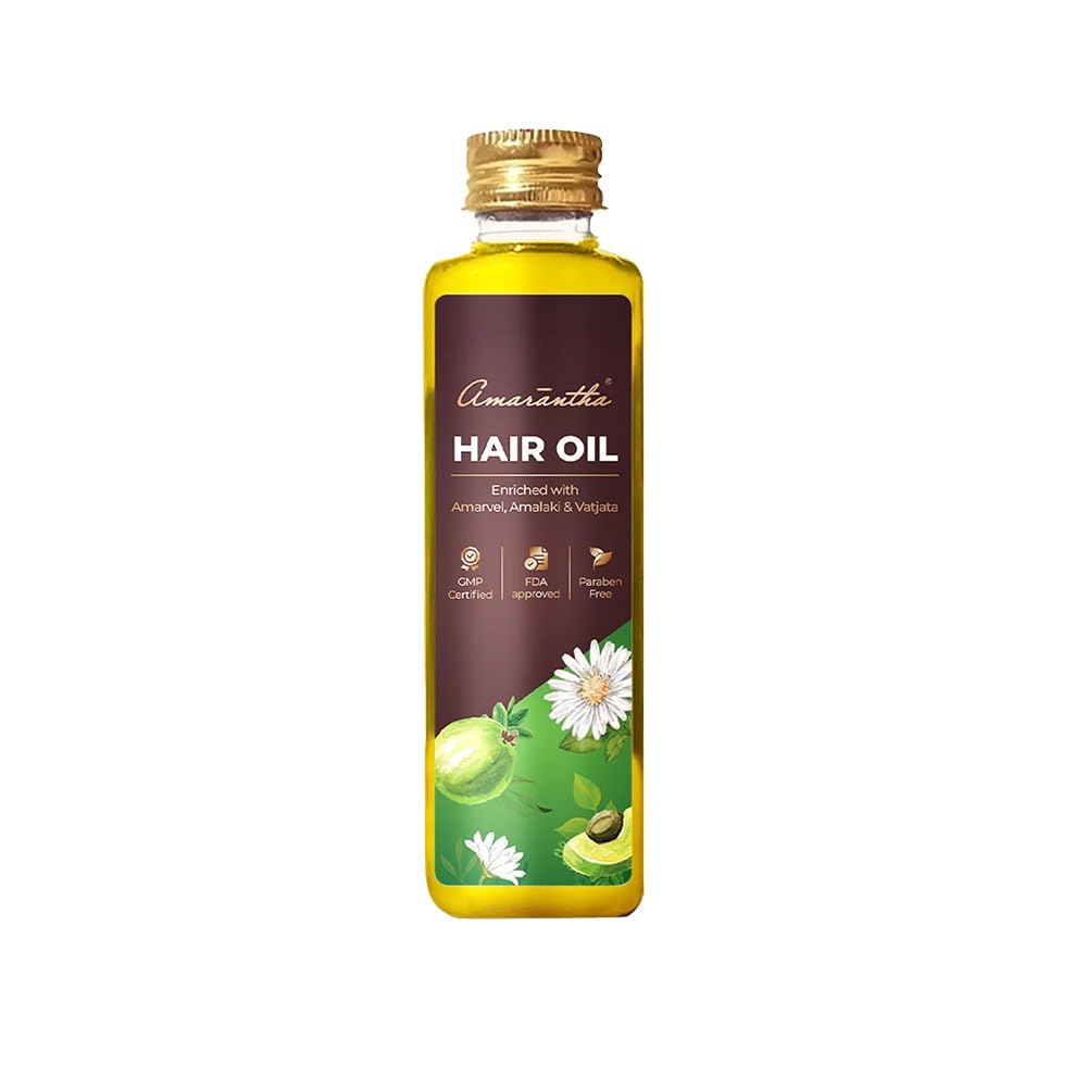 **Amarantha Hair Oil for Growth & Repair - Natural Hair Care Treatment for Dry, Damaged Hair - Perfect for Daily Use & Styling**