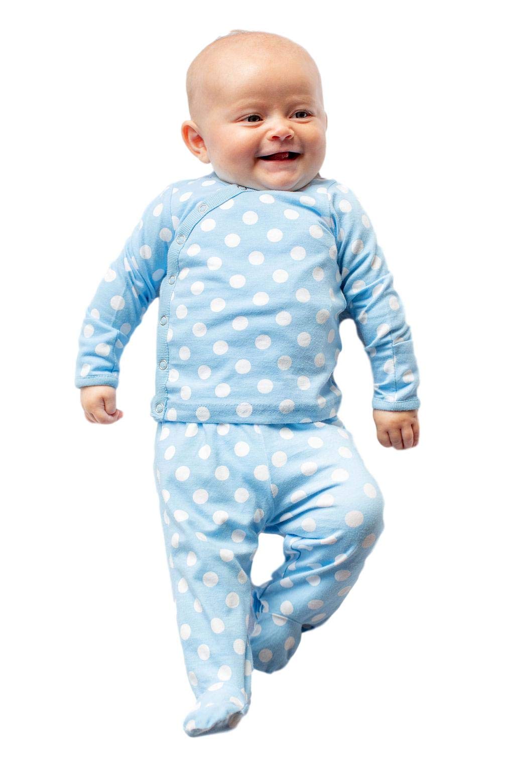 Baby Be Mine Unisex Footed Kimono Set - Soft Cotton Top & Pants Outfit for Newborns (0-24 Months) | Perfect for Baby Shower Gifts, Photo Shoots & Everyday Wear
