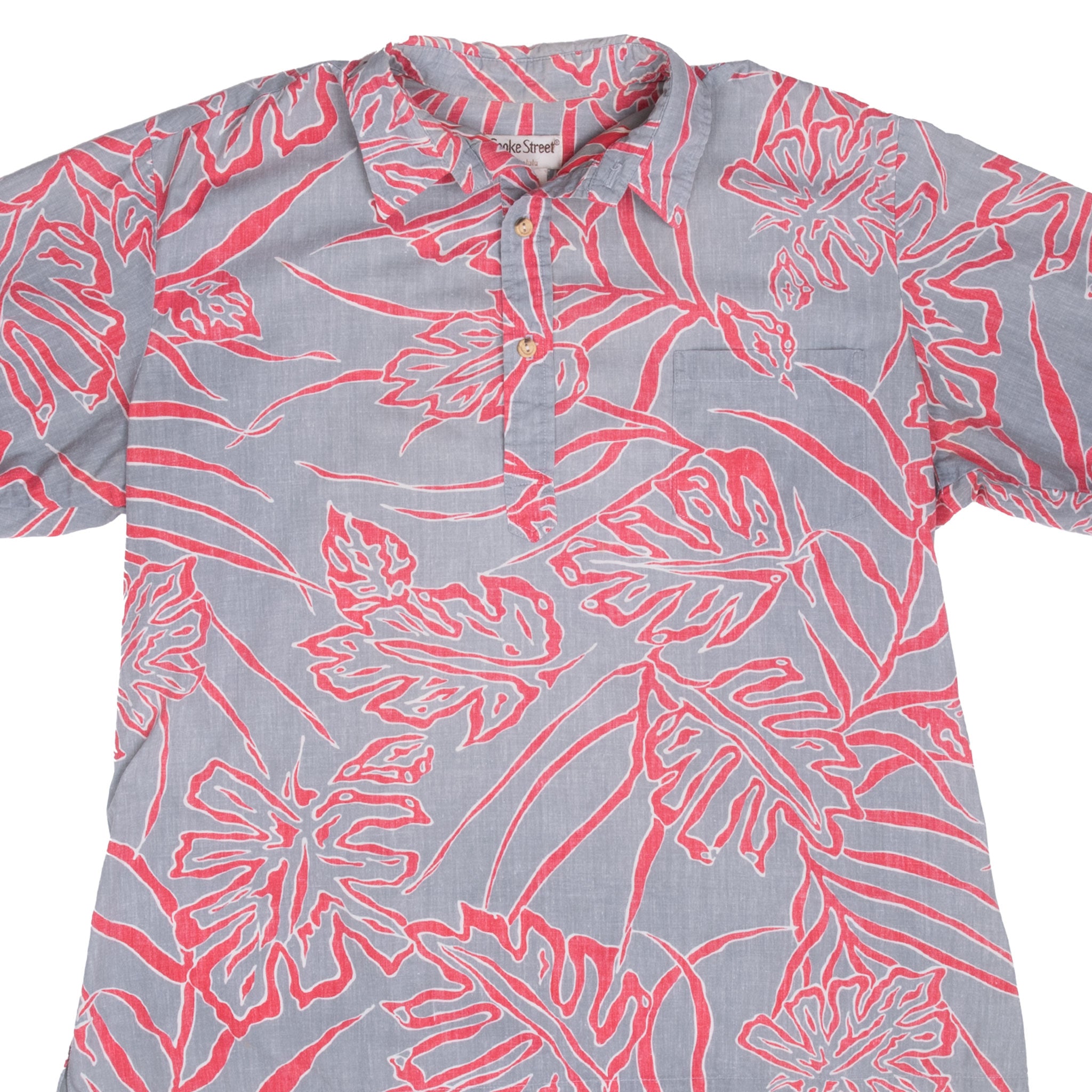 Vintage Cooke Street Hawaiian Shirt for Men - Size XL, 1990s Retro Aloha Shirt, Made in USA - Perfect for Beach Parties, Summer Vacations & Casual Wear