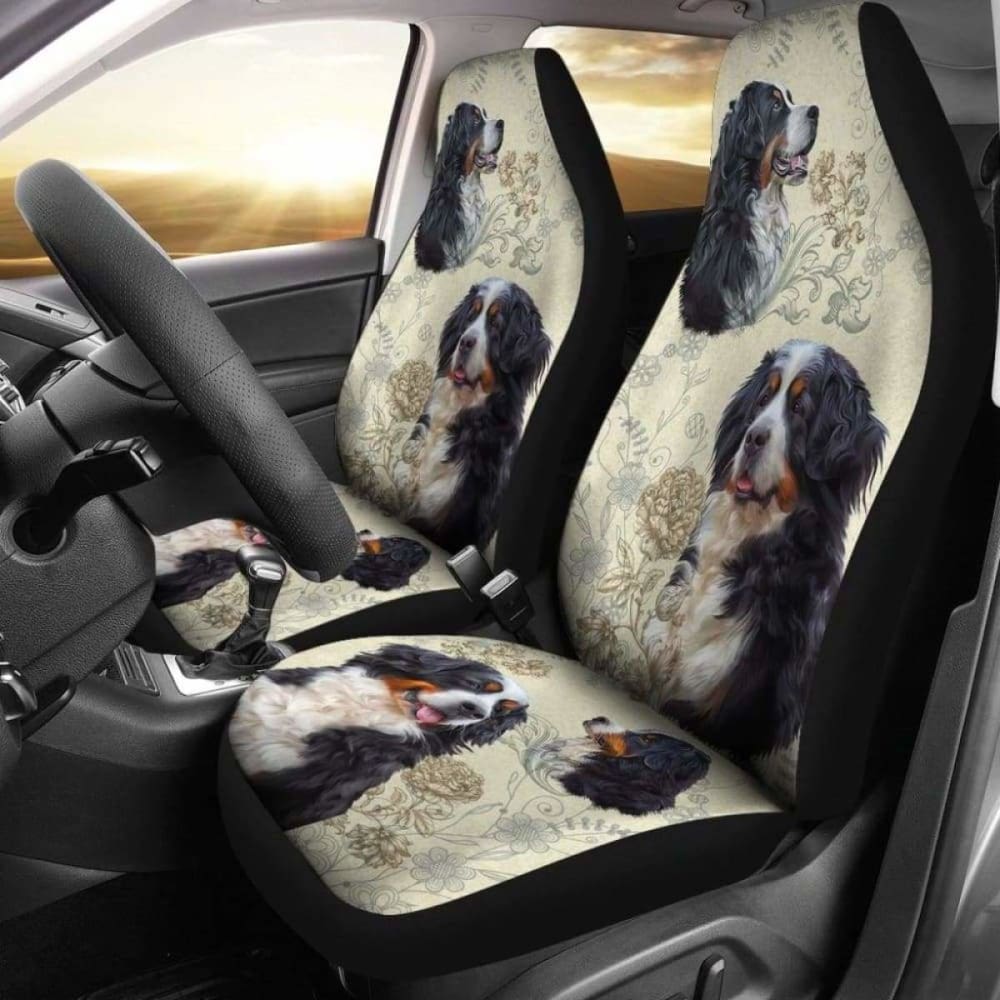 Bernese Mountain Dog Car Seat Covers - Waterproof Pet Seat Protector for Cars, Trucks & SUVs - Perfect for Travel, Outdoor Adventures & Daily Commutes