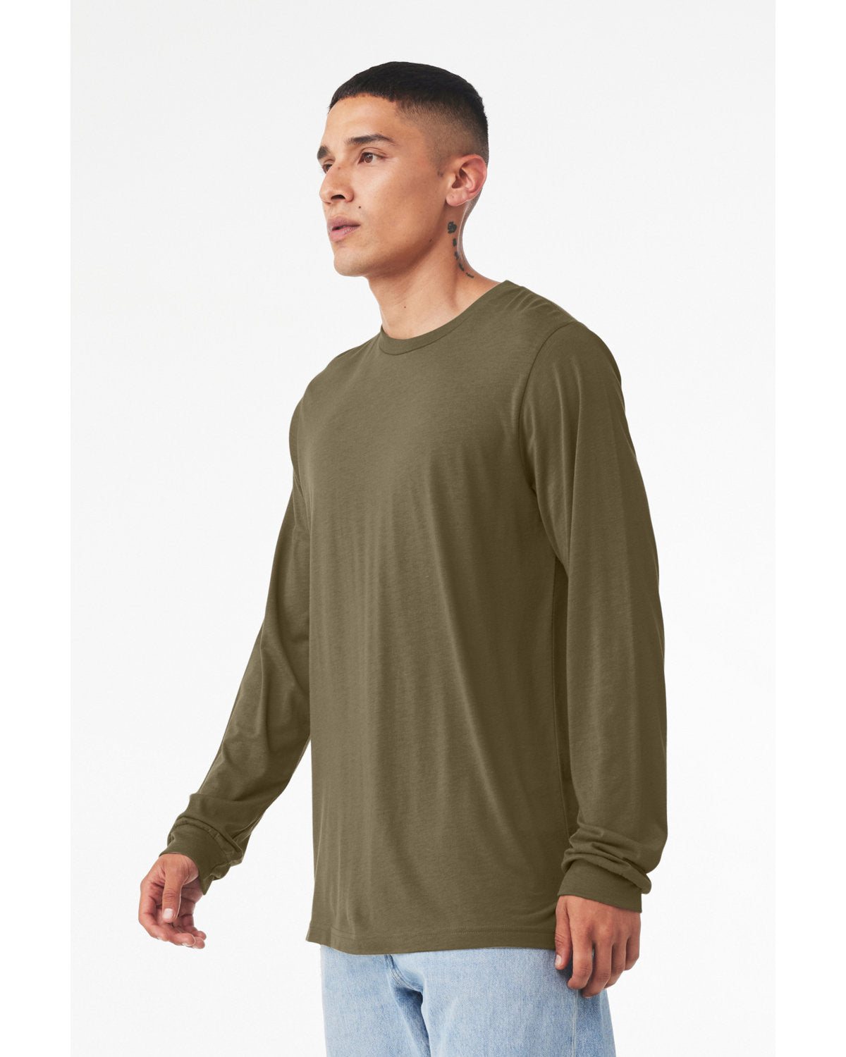 Bella + Canvas 3501CVC Unisex CVC Jersey Long Sleeve T-Shirt - Soft Cotton Blend Crewneck Tee for Men & Women - Perfect for Casual Wear, Layering & Everyday Comfort