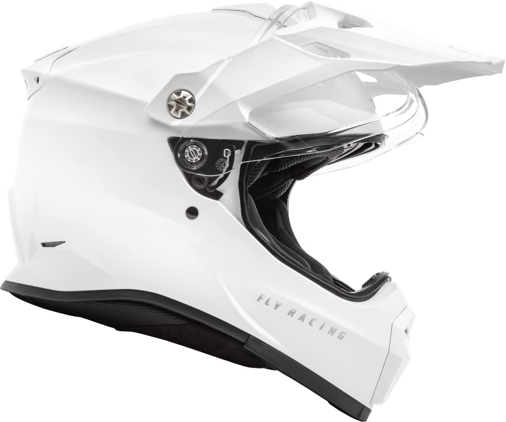 Fly Racing Trekker Helmet - DOT Certified Motorcycle Helmet for Men & Women - Lightweight & Ventilated (White, Small) - Perfect for Street Riding, Commuting & Adventure Tours
