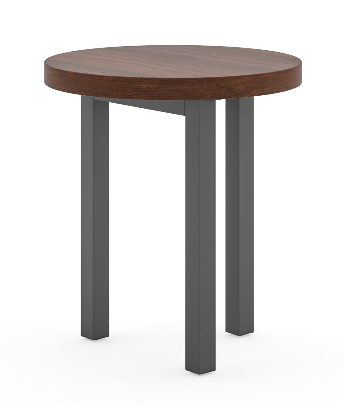 Homestyles Merge End Table - Brown Wood Nightstand for Living Room, Bedroom, or Office - Perfect for Lamps, Books, and Decor