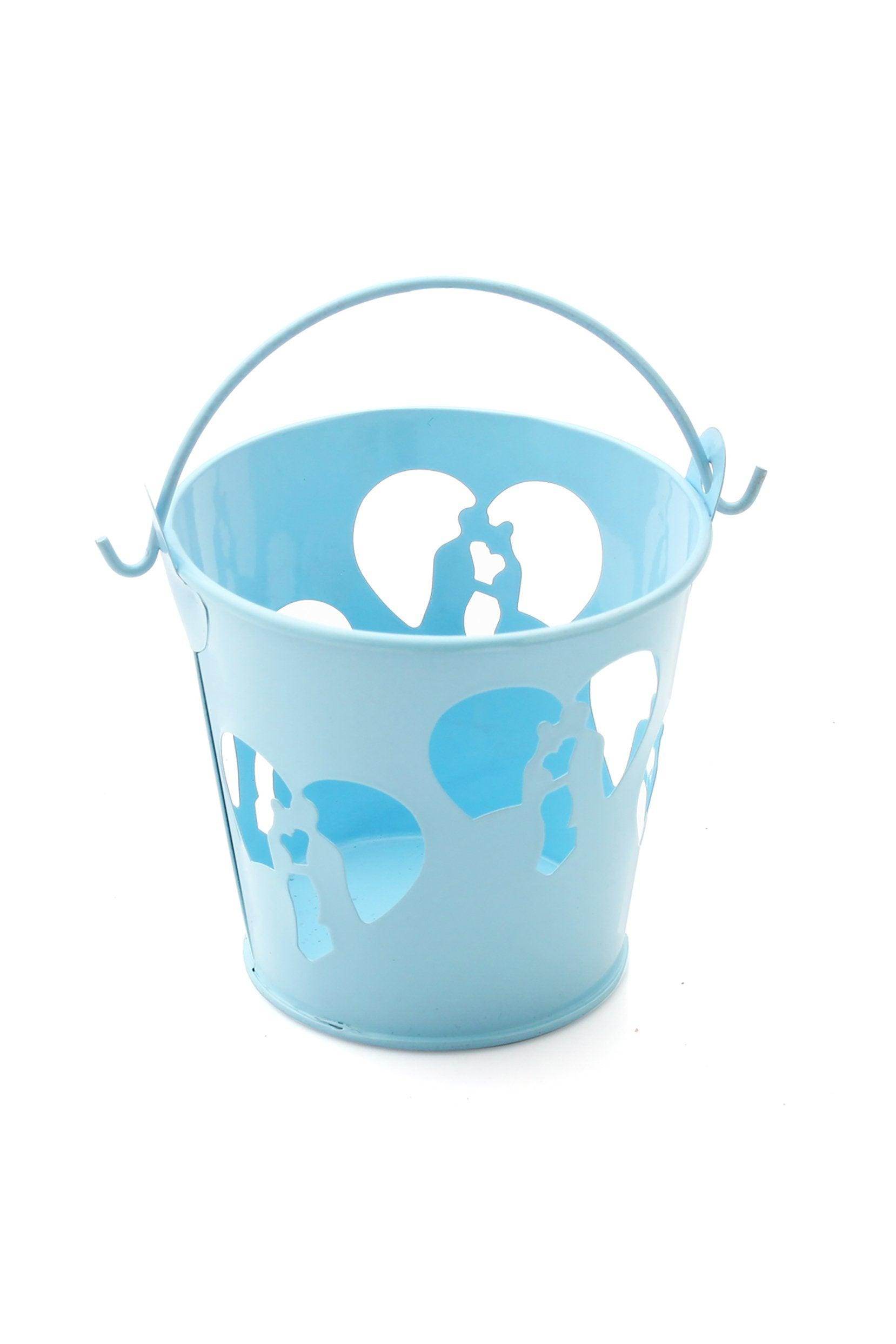 Elegant Mini Wedding Favor Buckets - 12 Pack Bridal Shower Favors, Party Decorations & Gift Pails for Guests - Perfect for Weddings, Baby Showers & Special Events (Style CGF0233)