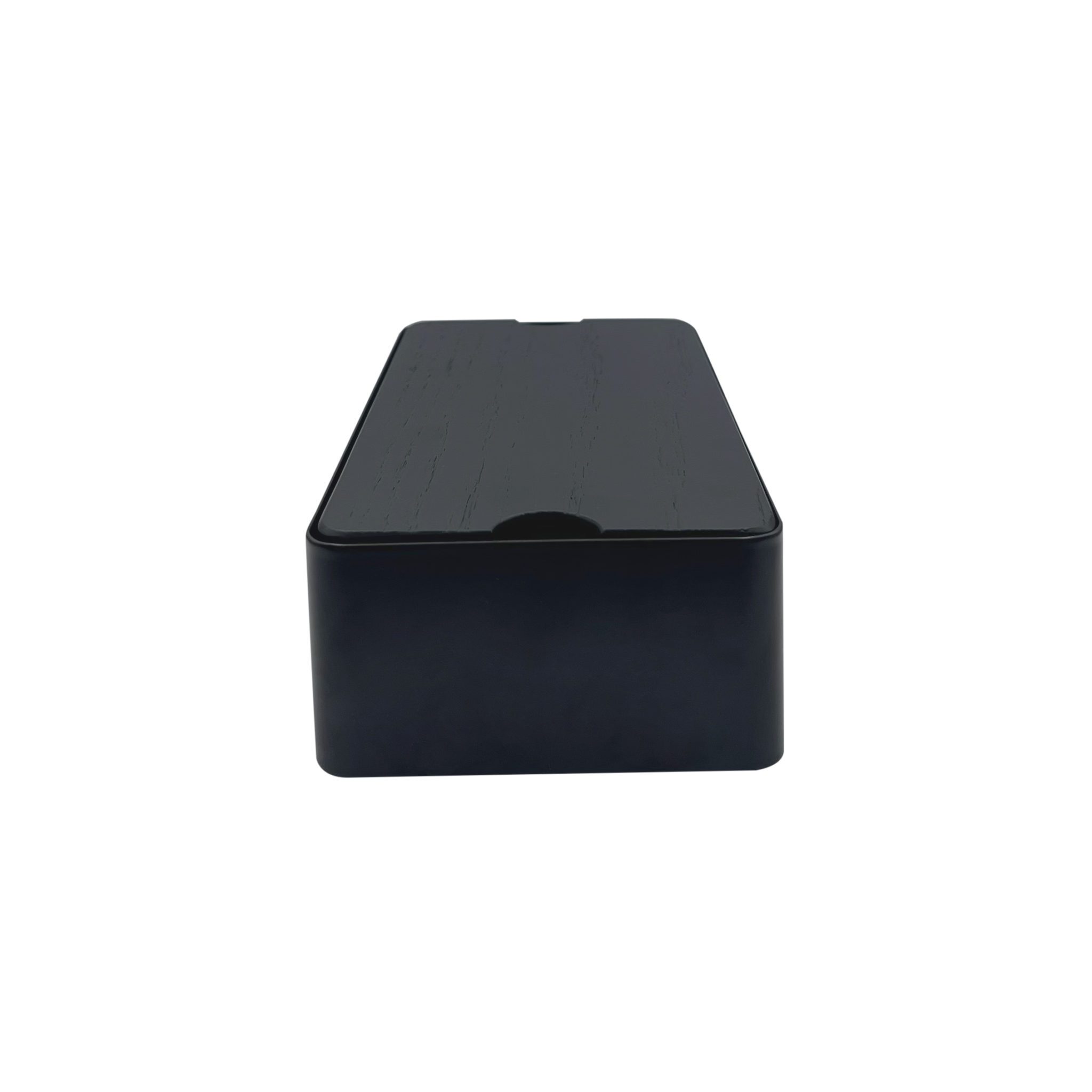 DESIGNSTUFF Black Storage Box With Adjustable Dividers - Organize Office Supplies, Craft Materials & Home Essentials
