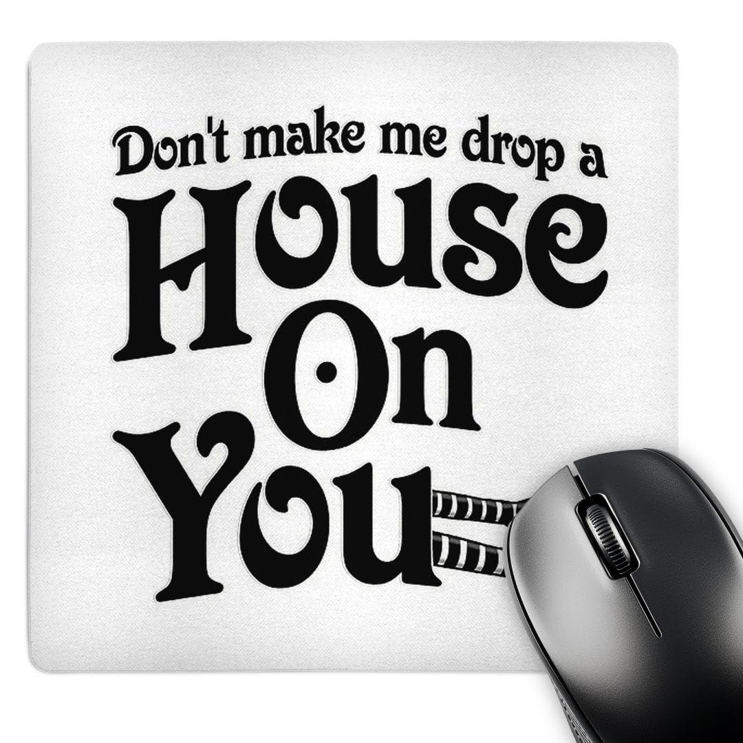 3dRose 8x8 Inch Wicked Witch of The West Mouse Pad - Funny Wizard of Oz Desk Accessory for Office & Gaming Setups