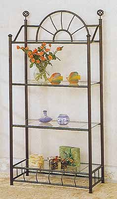 Black Metal Sunburst Bookcase Shelf - Stylish Storage for Books, Decor & More - Perfect for Living Room, Office & Bedroom Organization