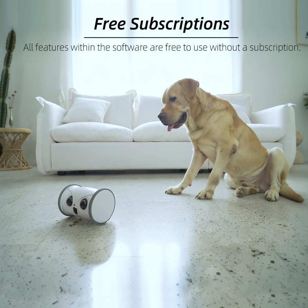 SKYMEE Owl Robot - Smart Pet Camera & Treat Dispenser with Remote App Control for Dogs & Cats | Interactive Toy for Home Monitoring & Playtime