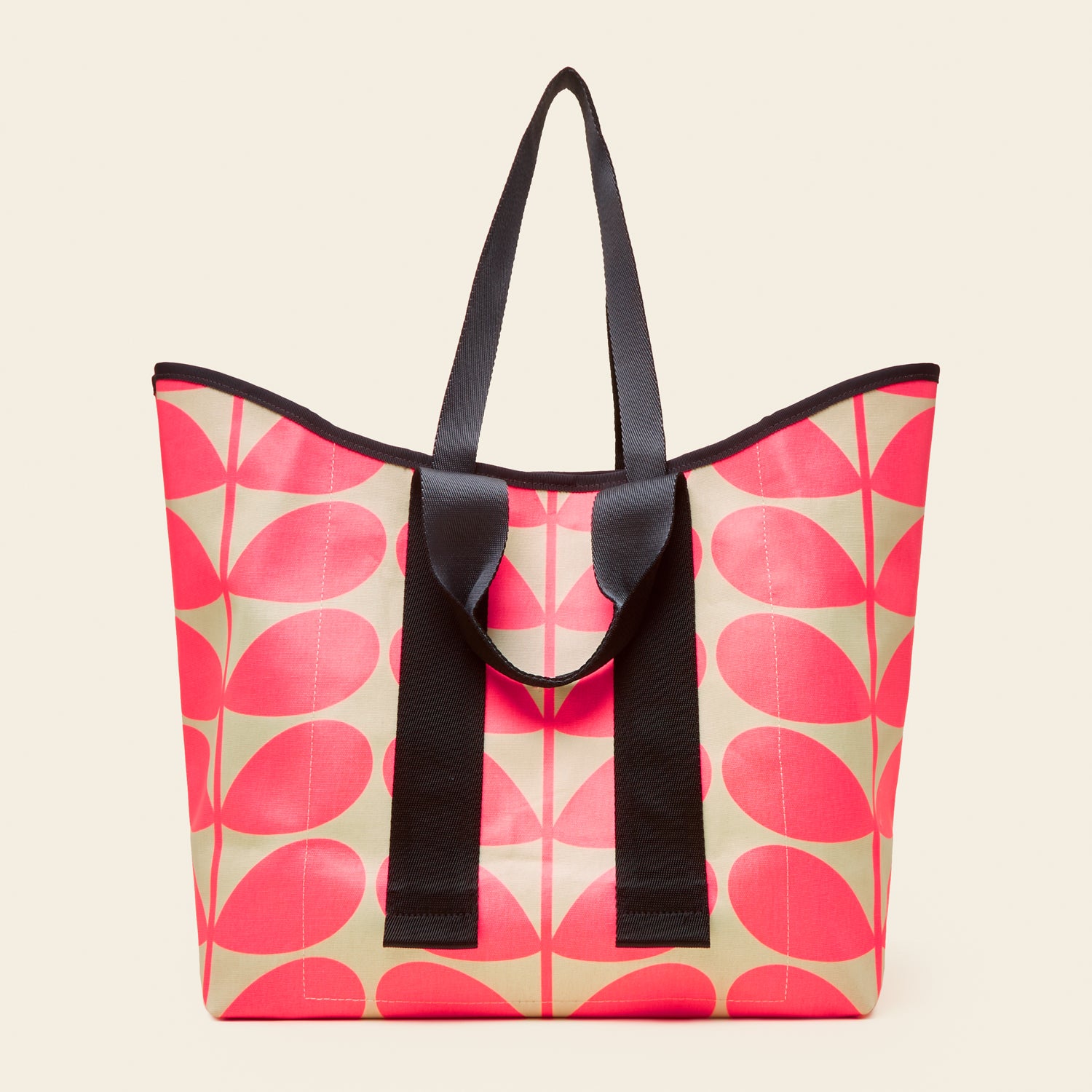 Stylish Large Carryall Tote Bag in Neon Pink - Perfect for Work, Travel & Everyday Use
