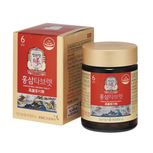 Cheong Kwan Jang Korean Red Ginseng Tablets - 100% Pure Korean Ginseng Extract for Energy & Immunity Boost - Supports Focus & Stress Relief - Perfect for Busy Professionals & Students