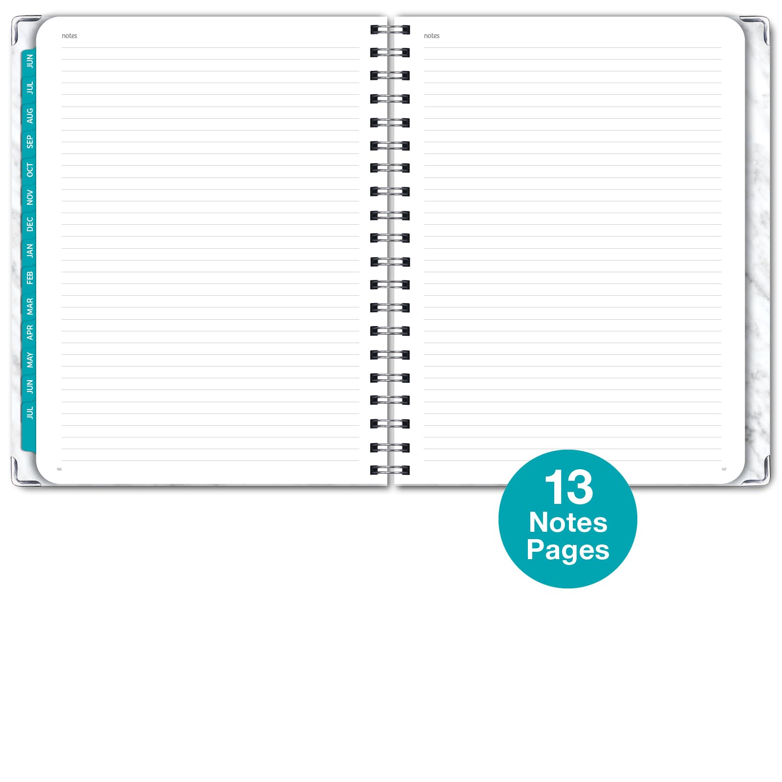 2024-2025 Academic Planner Hardcover - June 2024 to July 2025 Daily Weekly Monthly Organizer, 8.5