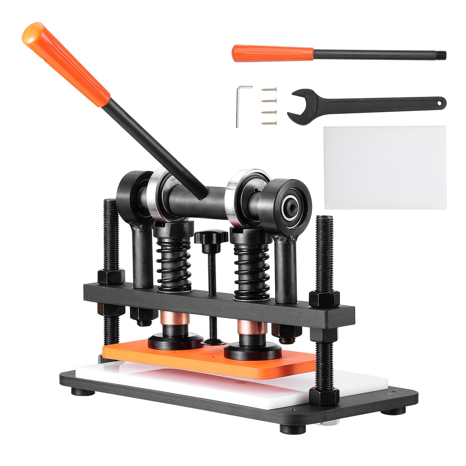 VEVOR Manual Leather Cutting Machine with 26 x 12mm Embossing Plate, 0.47