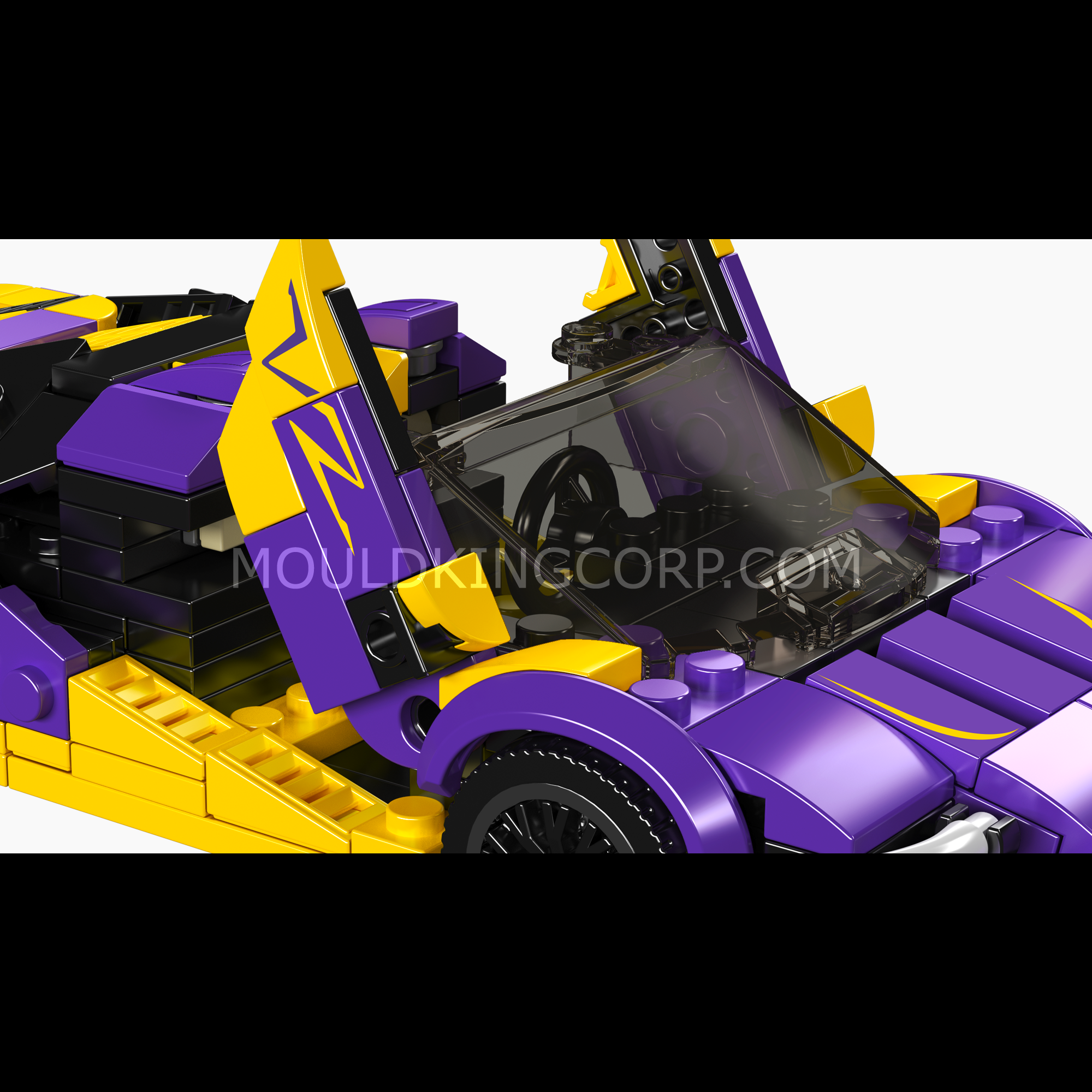 Mould King 27054 Centennial Bull Supercar Building Set - 344 Pcs DIY Model Kit for Adults & Teens | Perfect for Collectors, Gifts & Home Decoration