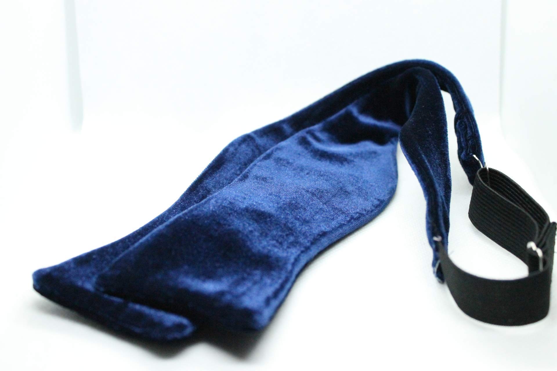 Navy Blue Velvet 'Classico' Handmade Bow Tie for Weddings, Formal Events & Special Occasions