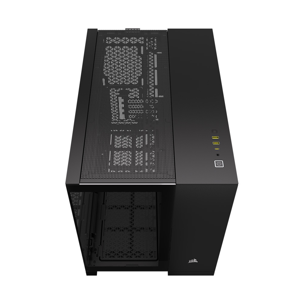 Corsair 2500X Mid Tower PC Case - Tempered Glass Side Panel, Black - Perfect for Gaming Rigs & High-Performance Computer Builds