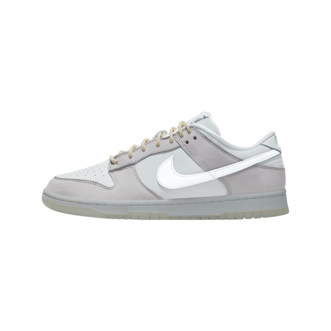 Nike Men's Dunk Low Sneakers in Wolf Grey & Pure Platinum - Stylish & Comfortable for Casual Wear, Street Fashion & Everyday Outfits