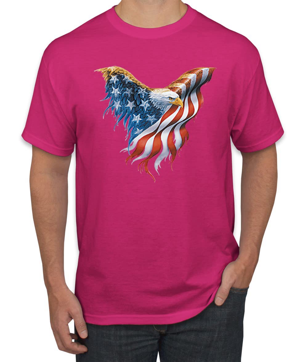 USA Flag Eagle Patriotic Graphic T-Shirt for Men - American Pride Casual Wear for Independence Day, Veterans Day & Everyday Outfits