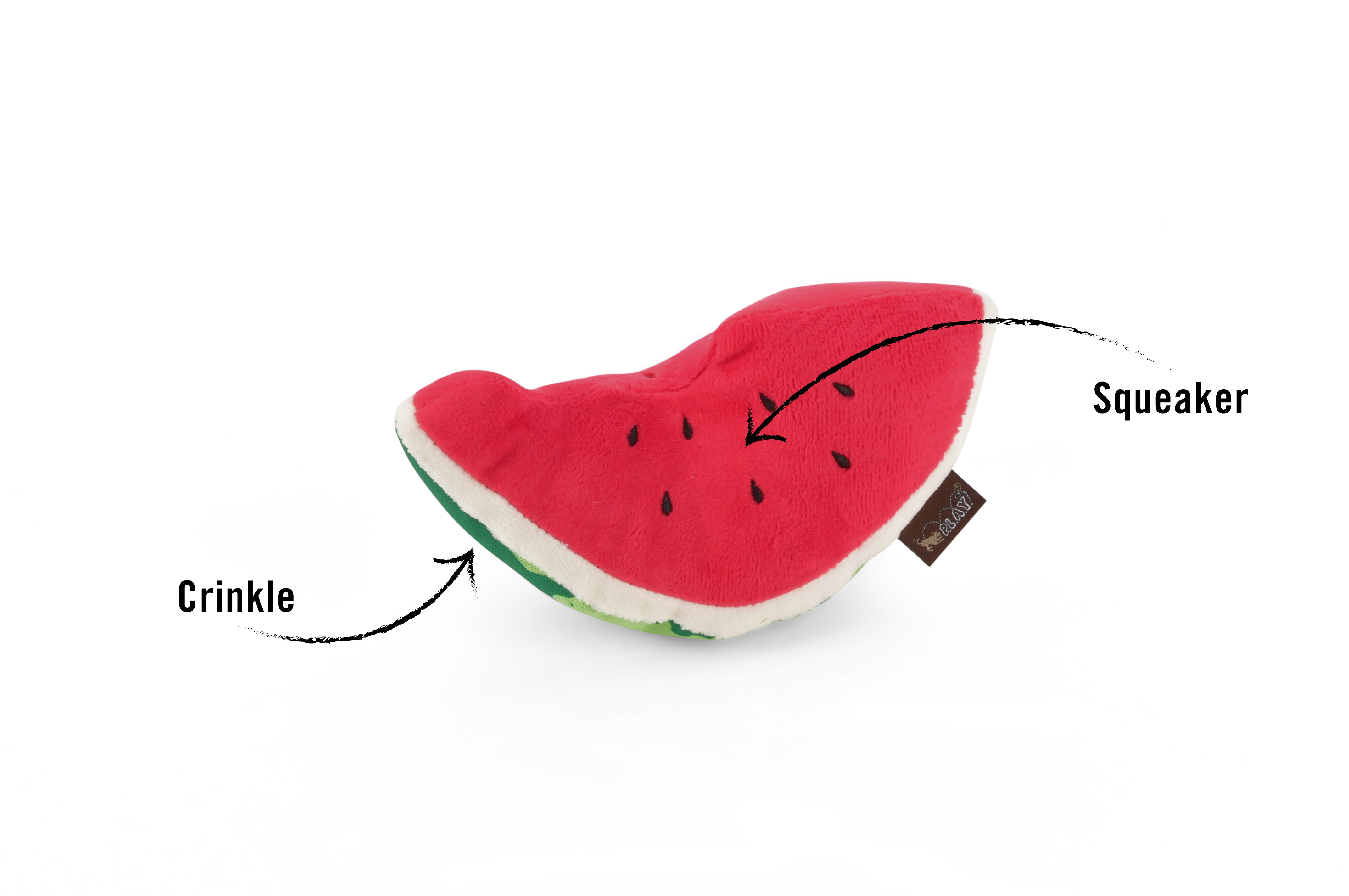 Tropical Paradise™ Watermelon Dog Plush Toy - Durable & Fun Chew Toy for Small & Large Dogs | Perfect for Playtime, Training & Cuddling | Pet P.L.A.Y.