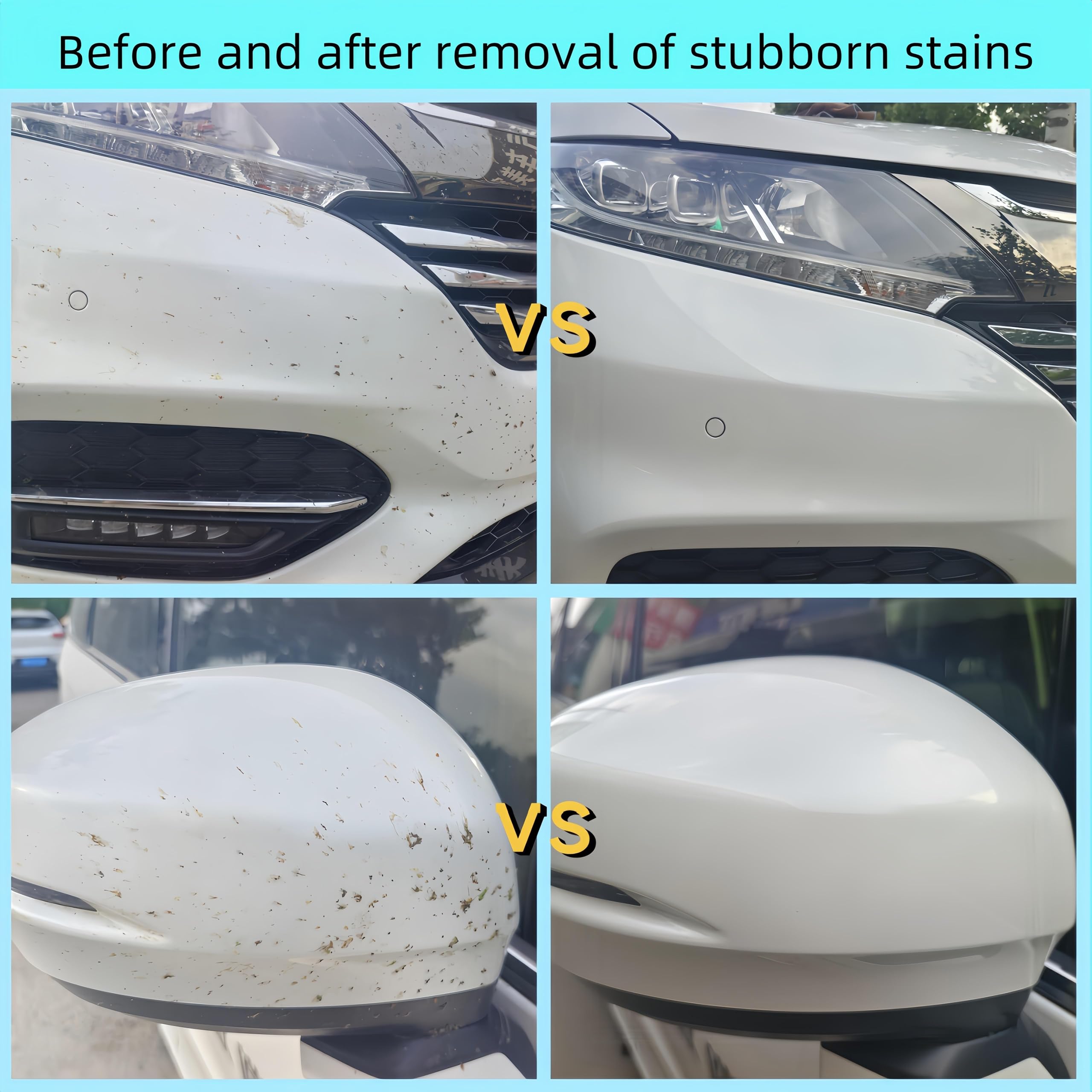 Best Car Scratch Remover for Paint & Scuff Repair - Erases Scratches, Bug Stains & Tough Marks on Car Paint - Perfect for White Vehicles | DIY Auto Detailing & Paint Restoration