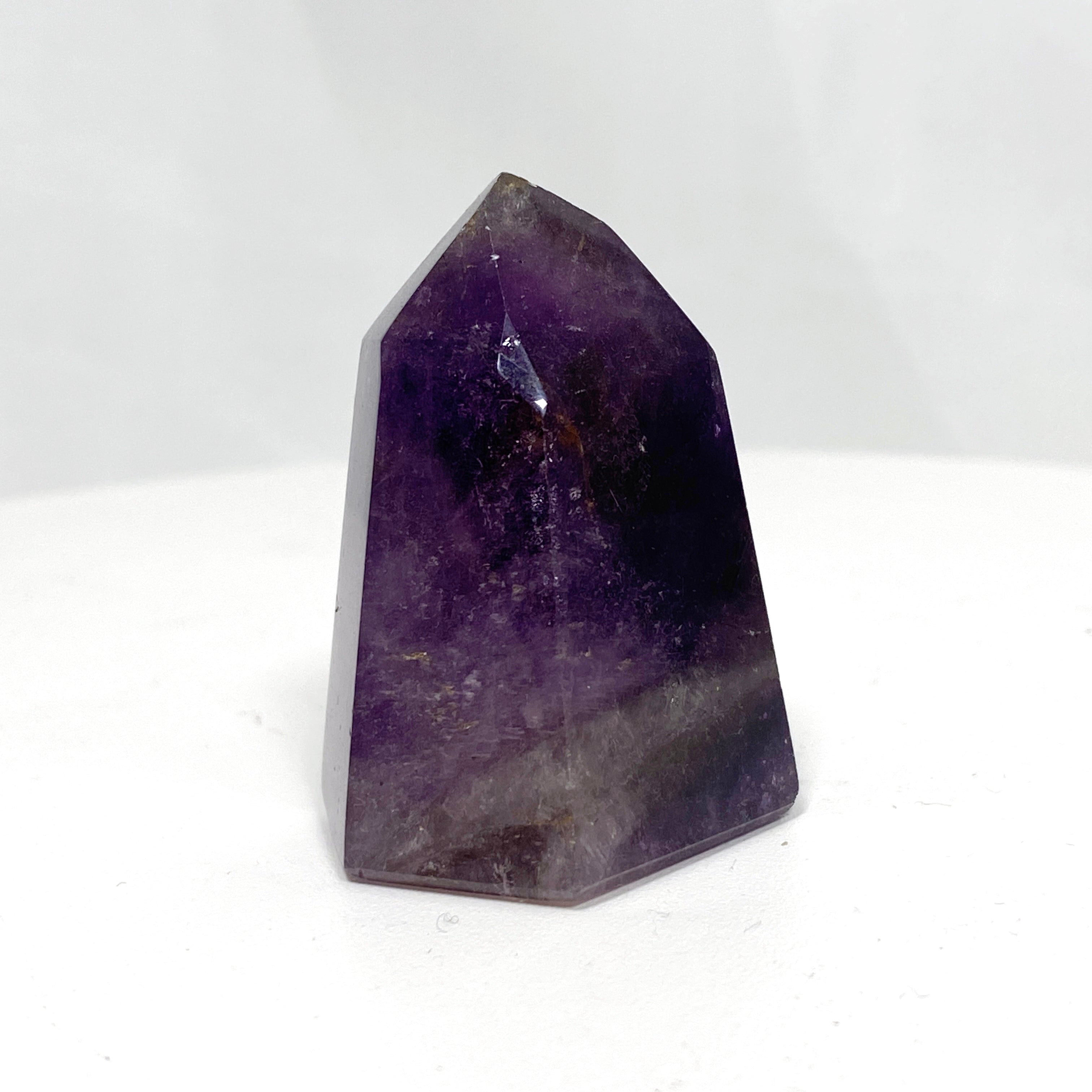 Natural Smokey Amethyst & Clear Quartz Crystal Point - Healing Stone for Meditation, Reiki, Chakra Balancing & Home Decor (CR3441) - Perfect for Spiritual Healing, Yoga Practice & Positive Energy