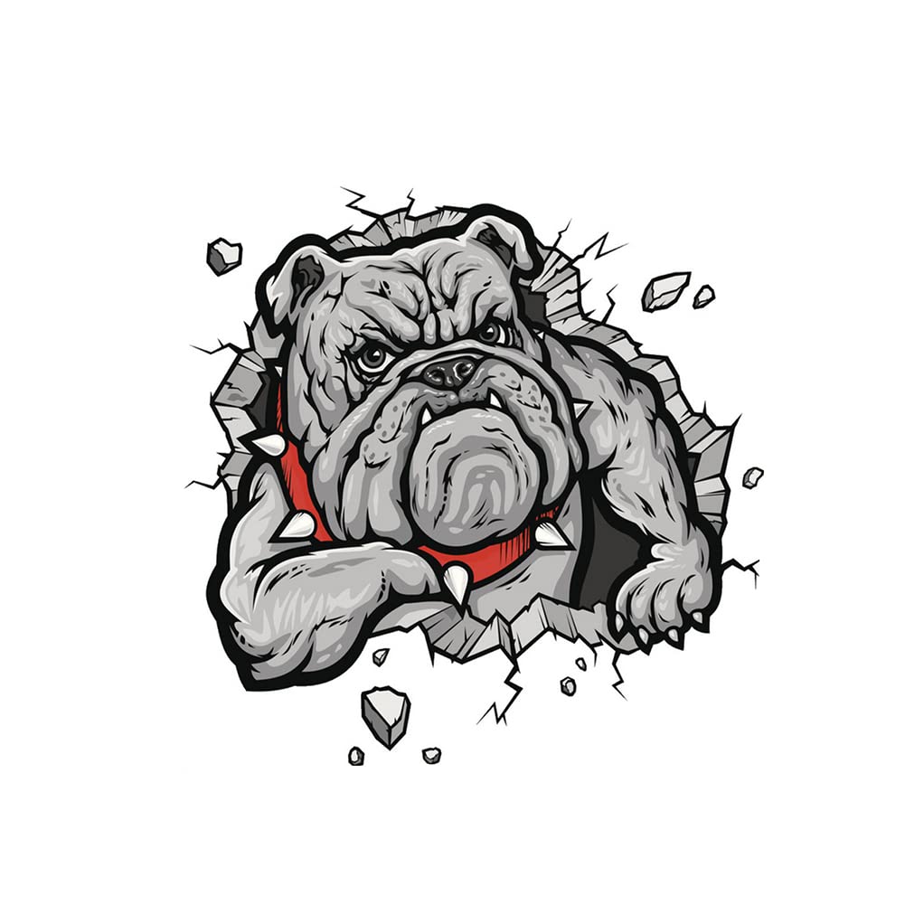 Zcargel 3D Dog Head Car Decal - Funny Animal Vinyl Sticker for Car Body Decoration, Scratch Cover & Auto Trim Styling | Perfect for Car Enthusiasts & Pet Lovers