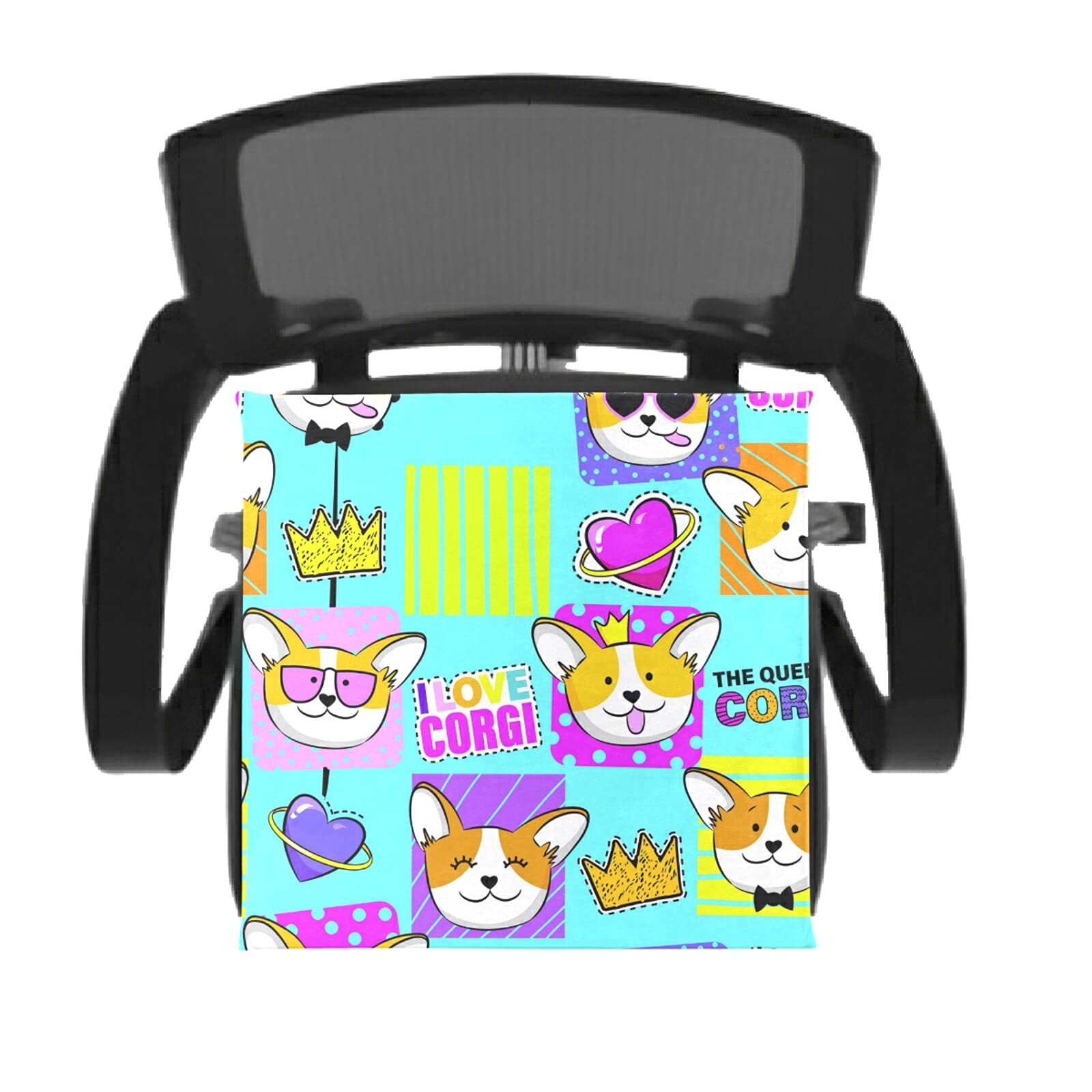 Funny Corgi Dog Memory Foam Chair Cushion - Washable Comfort Seat Pad for Dining, Kitchen & Office Chairs - Perfect for Home, Work & Pet Lovers