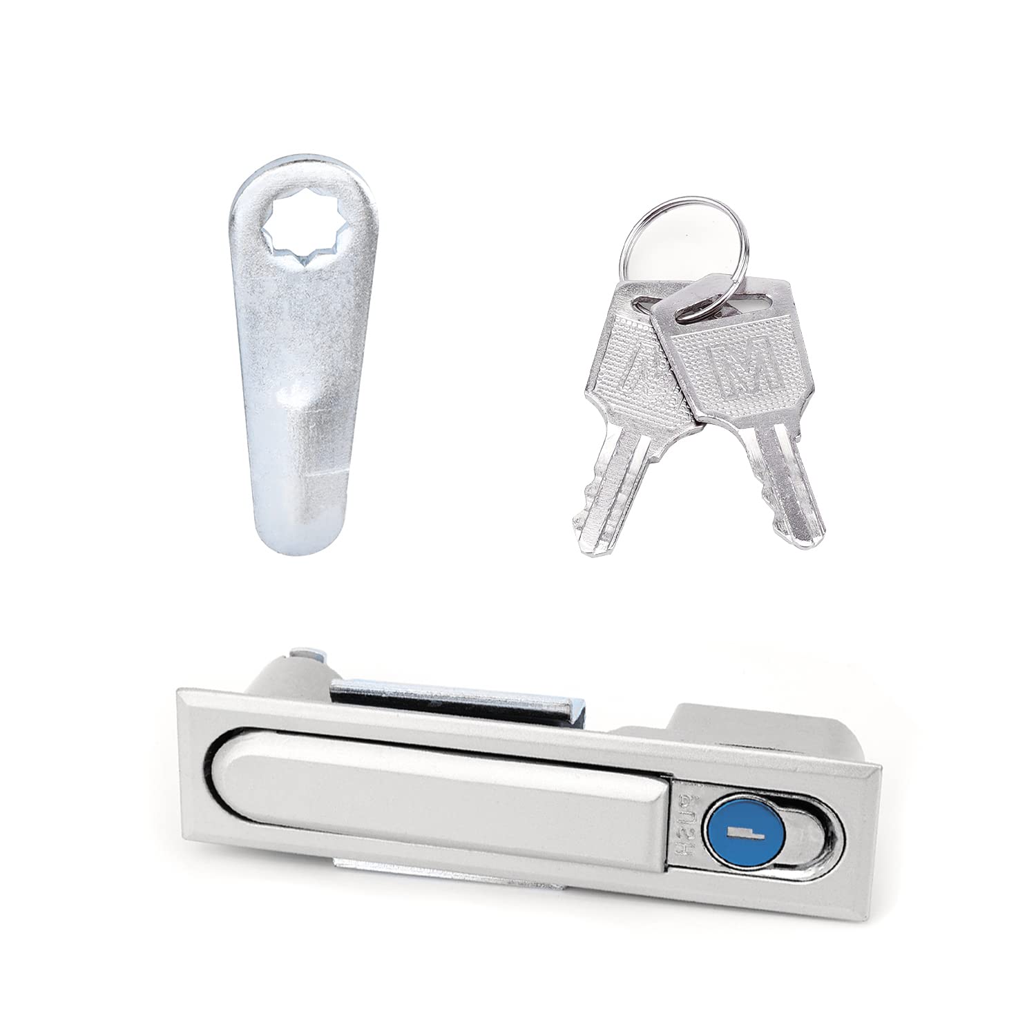 MroMax 1Pcs Electric Cabinet Door Cam Lock - 35mm Thick Panel Pull Type Lock with Key (Model 818-1A) | Secure Storage, Electrical Enclosures & Office Furniture