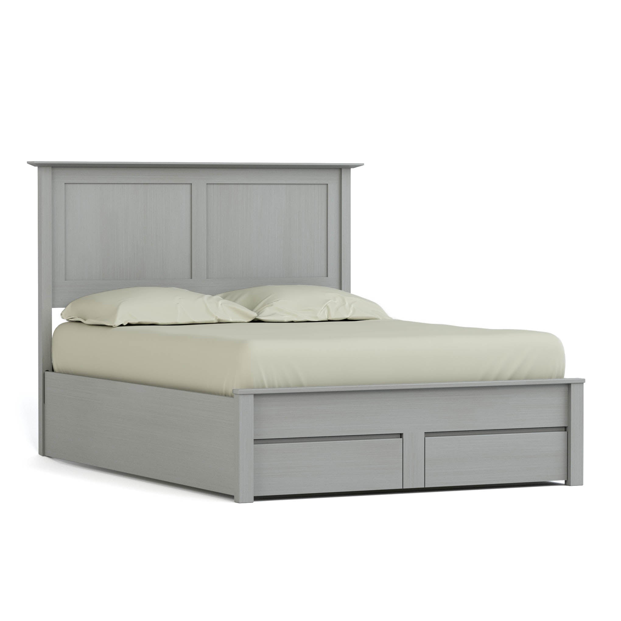 Gable Road Storage Bed - Queen Size Platform Bed with Underbed Storage Drawers for Small Spaces | Perfect for Apartments, Dorms & Guest Rooms