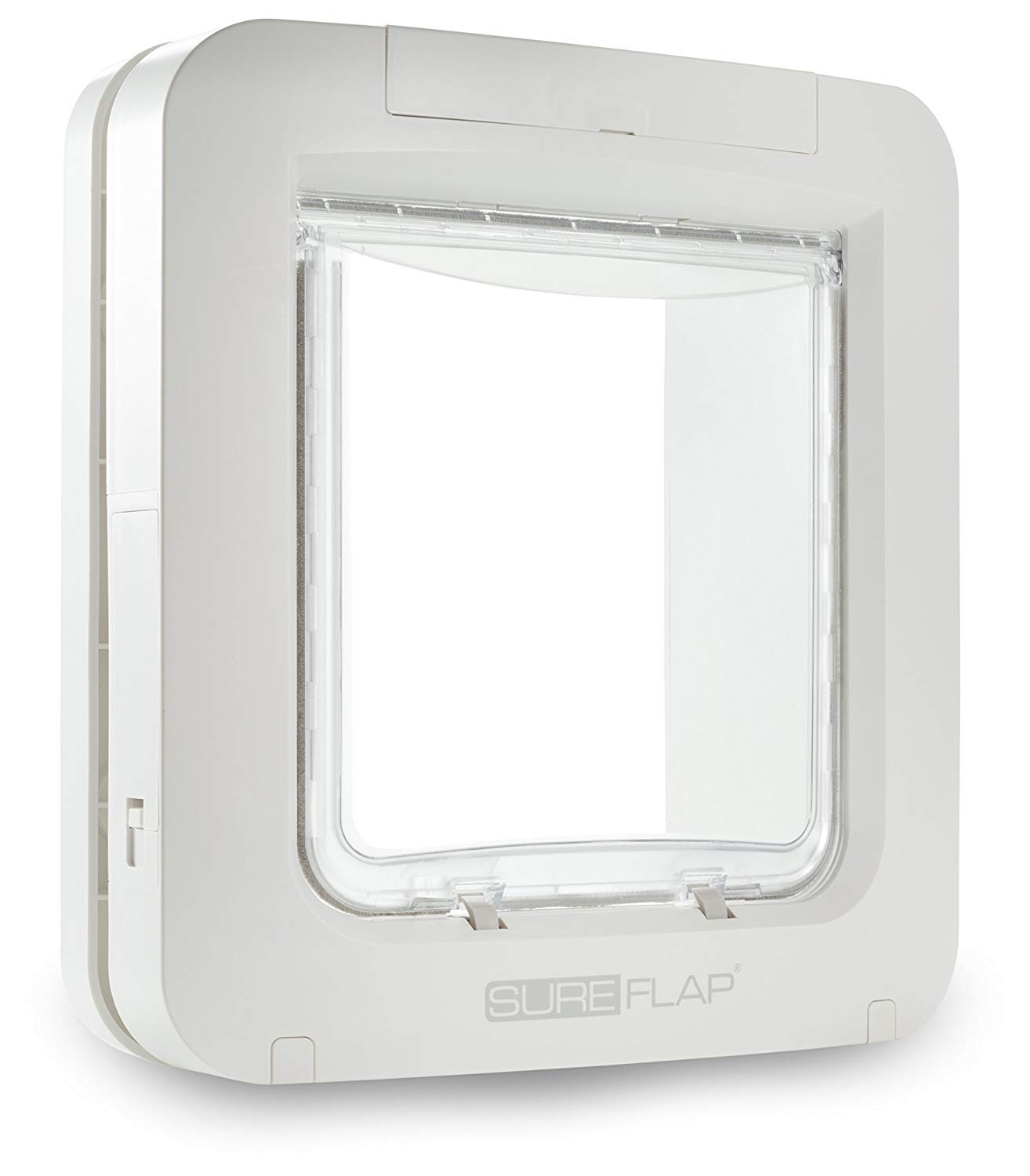SureFlap Microchip Pet Door for Cats & Dogs - White | Automatic Smart Pet Door with Microchip & RFID Collar Tag | Perfect for Indoor/Outdoor Access & Home Security