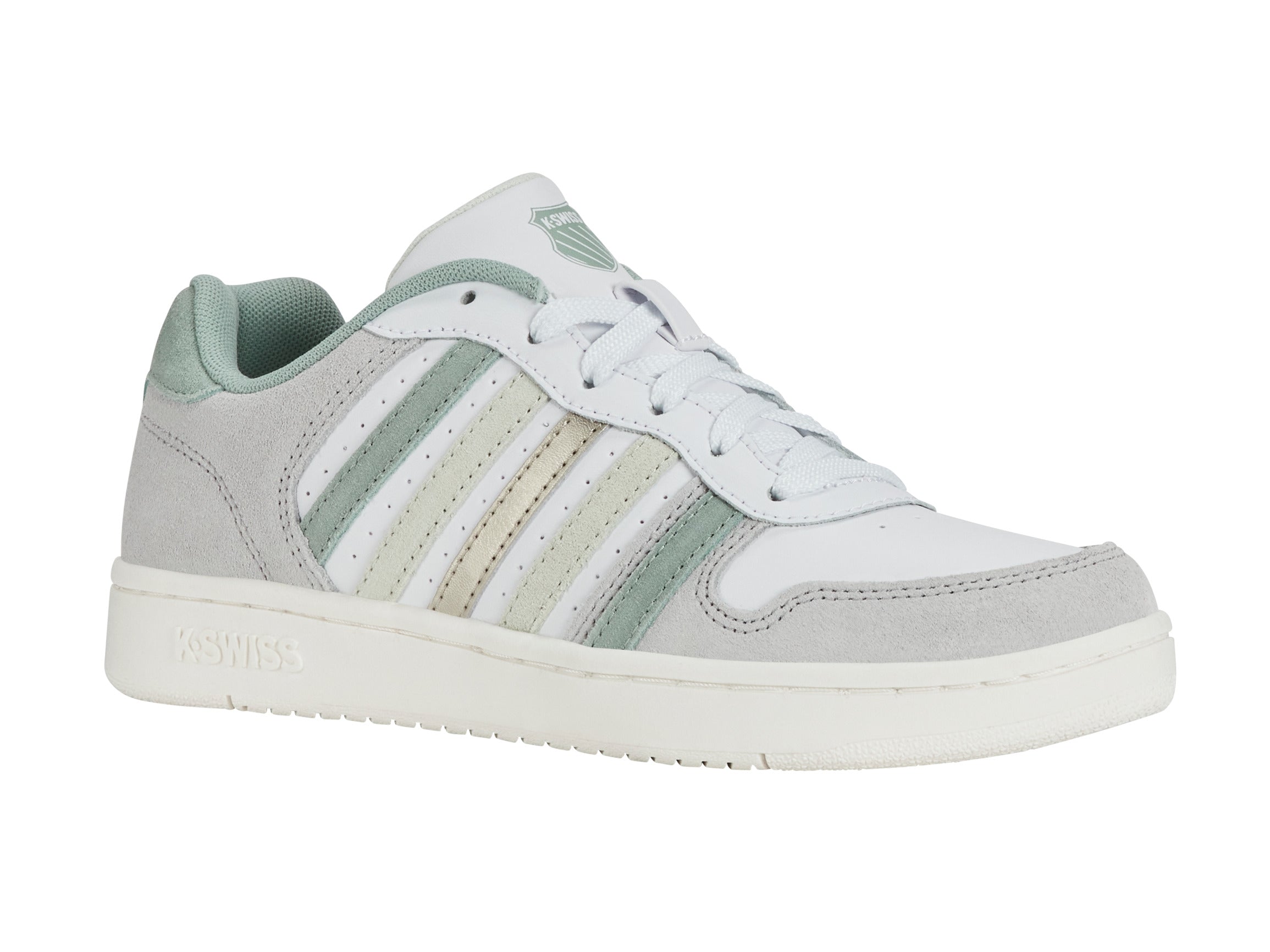 Nike Court Palisades Men's Sneakers - White/Canary Green/Frosty Green/Champagne Gold | Comfortable Tennis Shoes for Casual Wear & Outdoor Activities